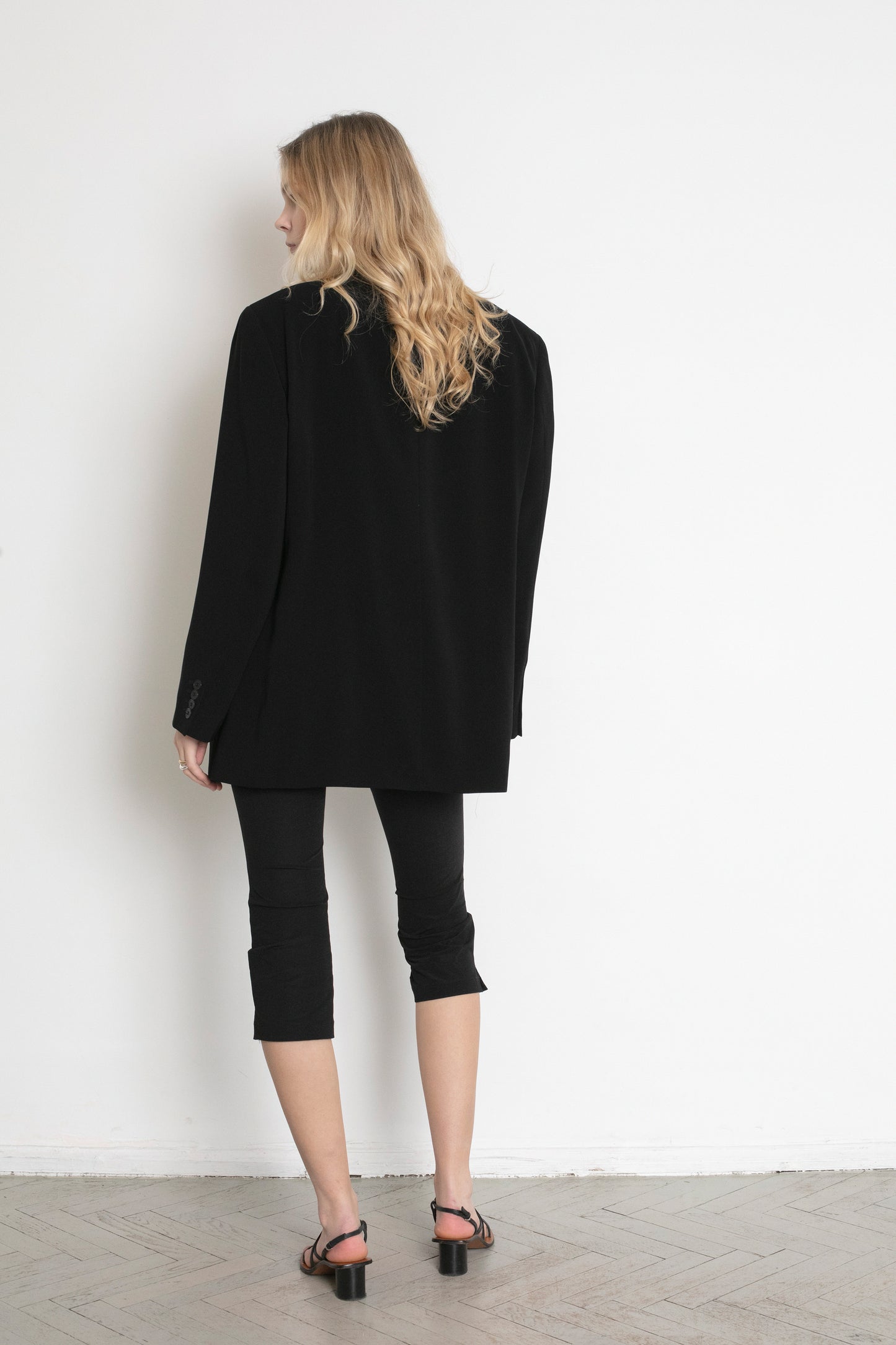 Vintage Black Single-Breasted Blazer