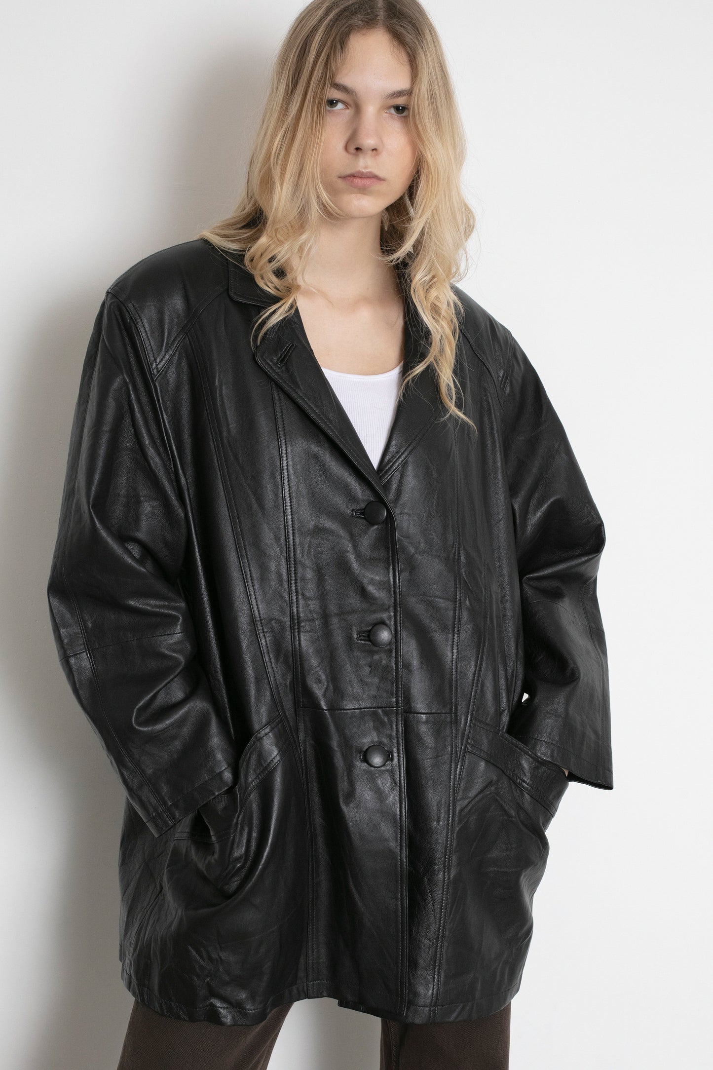 Vintage Black Leather Jacket
