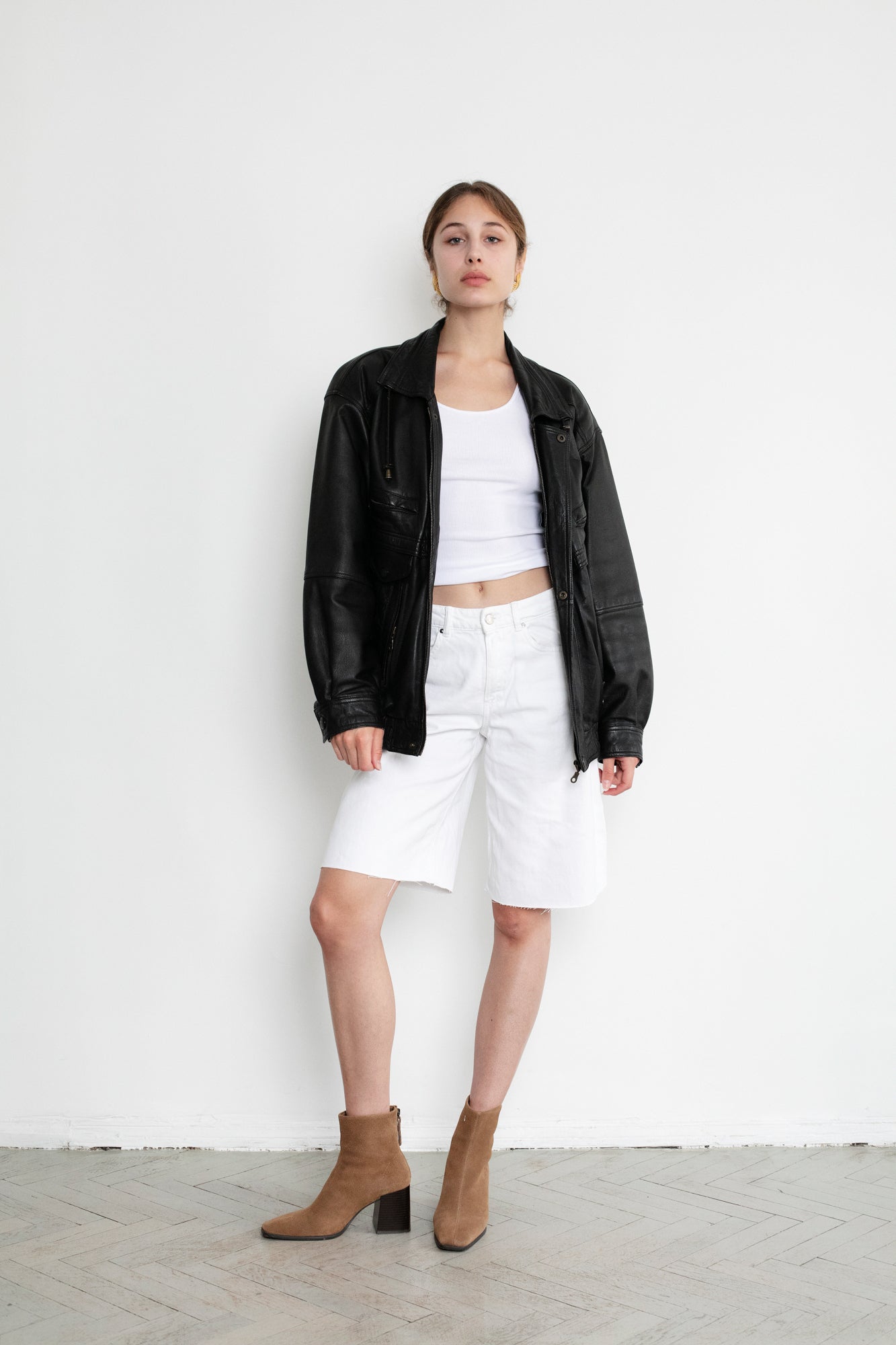 Vintage Black Leather Jacket