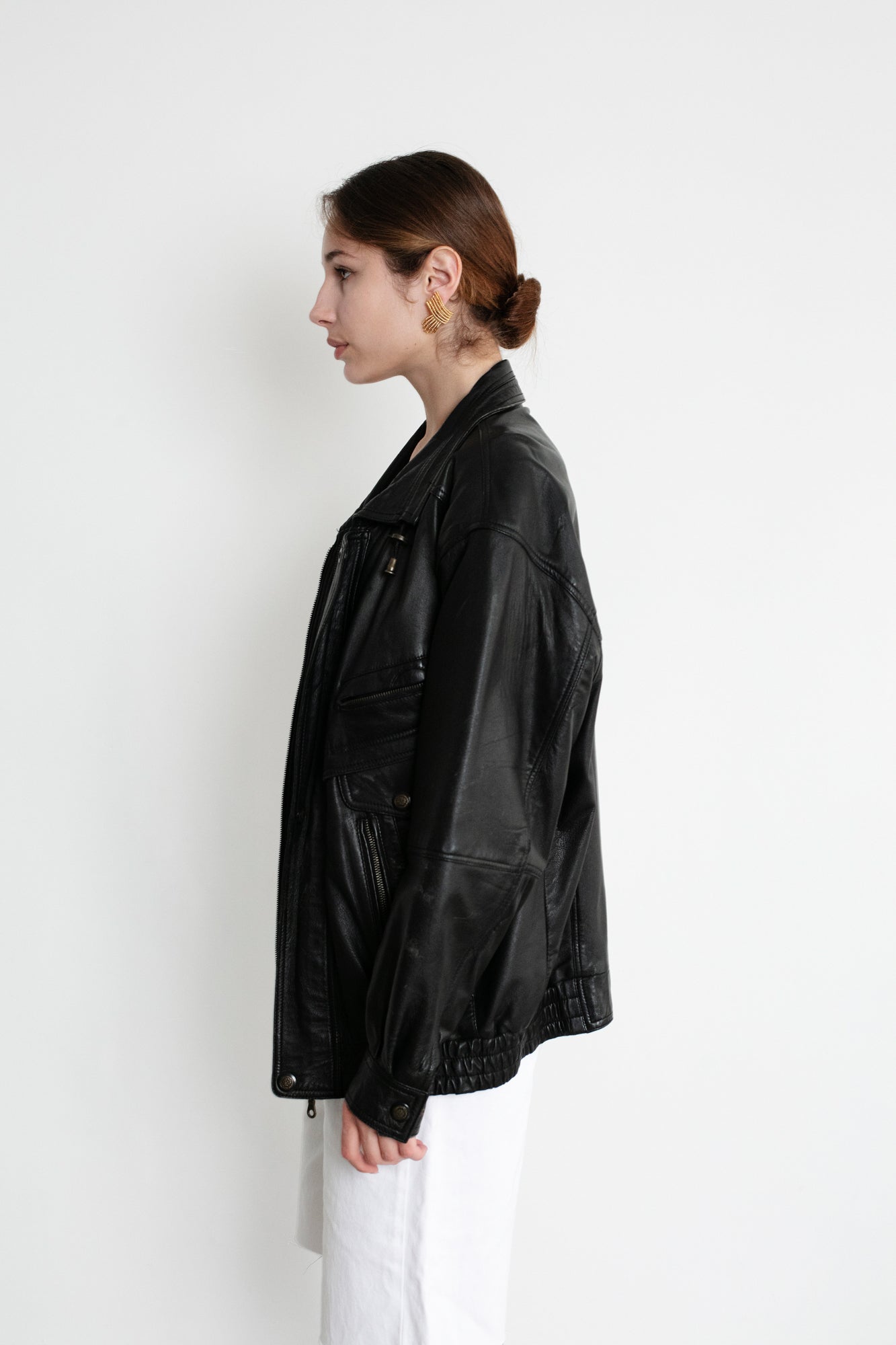 Vintage Black Leather Jacket
