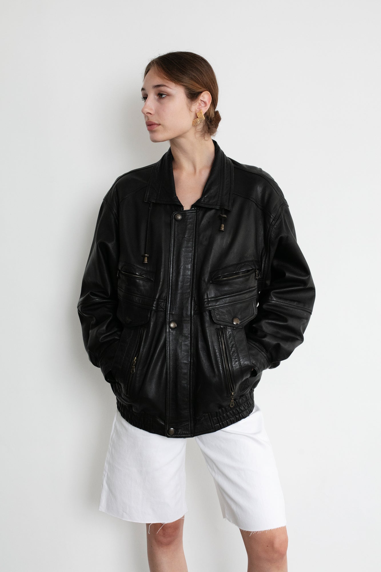 Vintage Black Leather Jacket