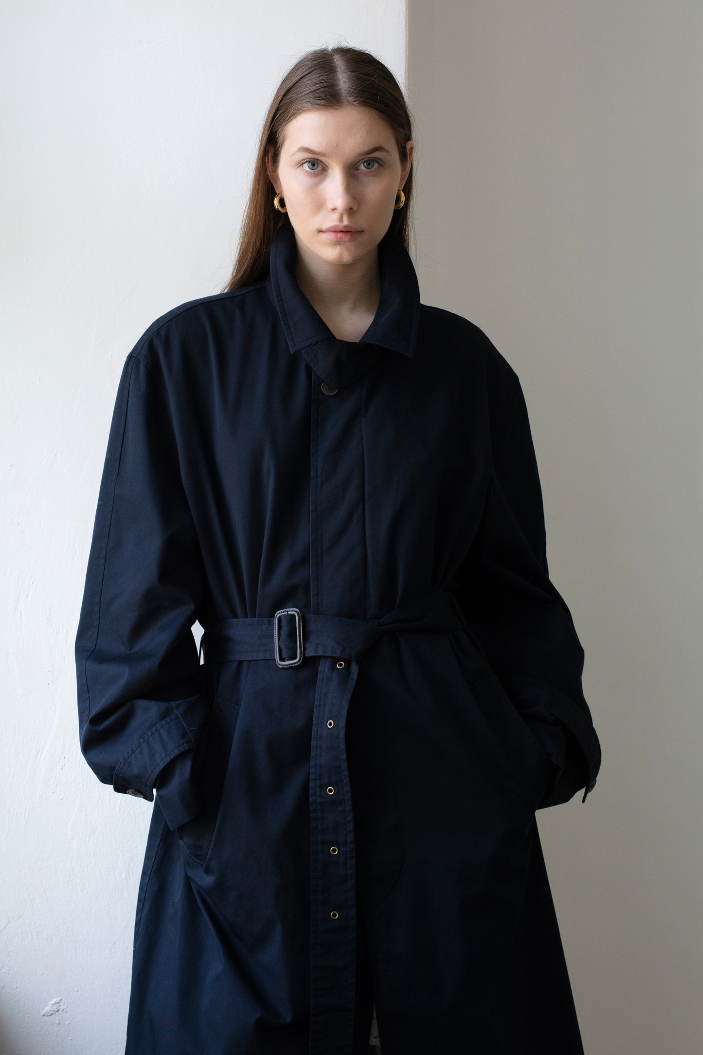 Vintage Navy Trench Coat