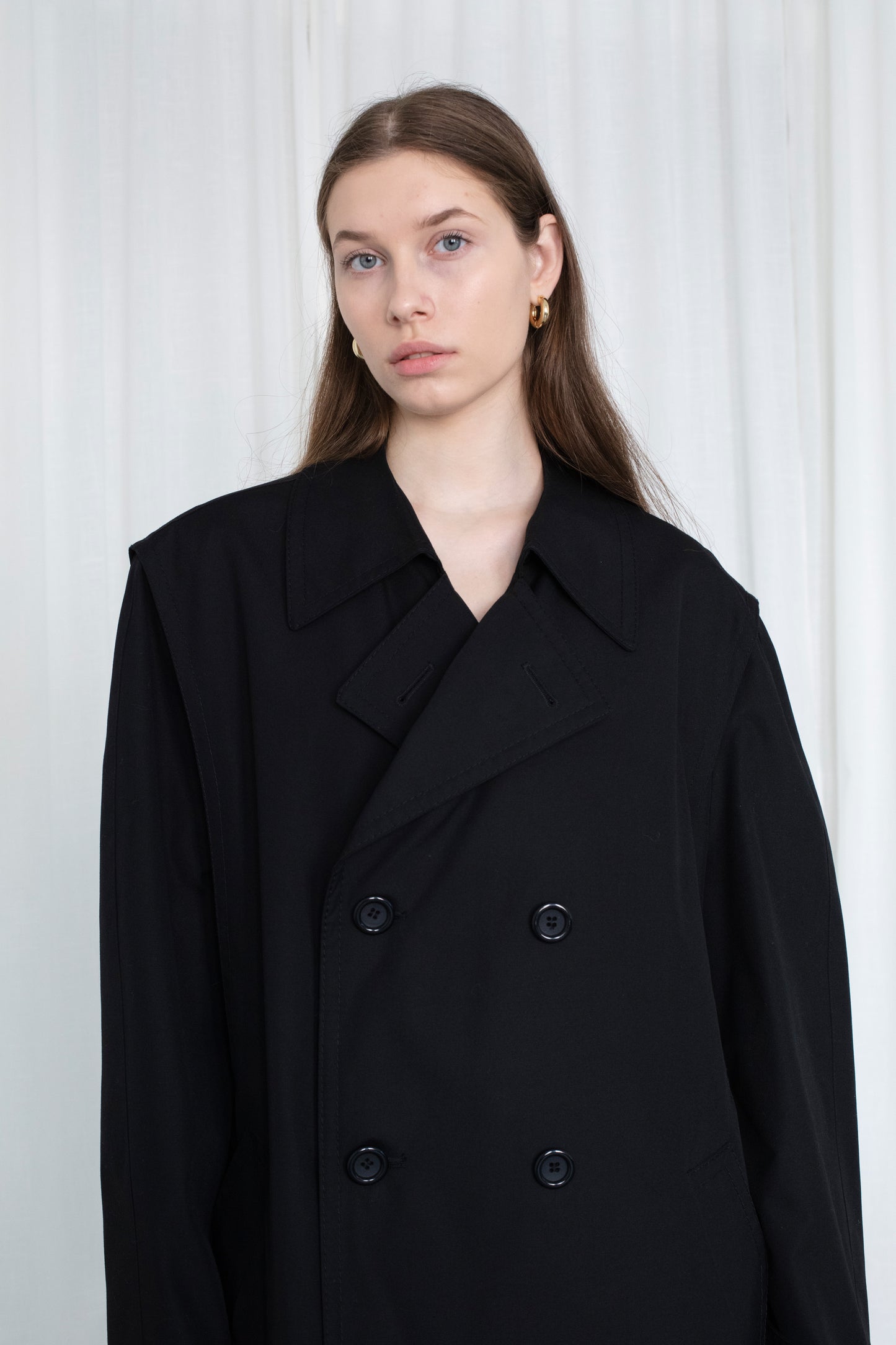 Vintage Black Trench Coat