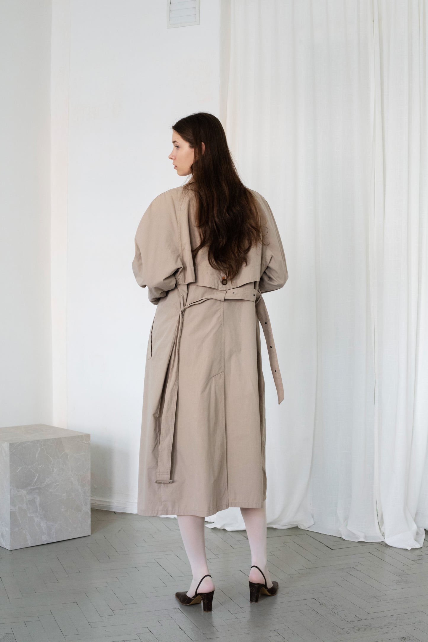 Vintage Beige Trench Coat