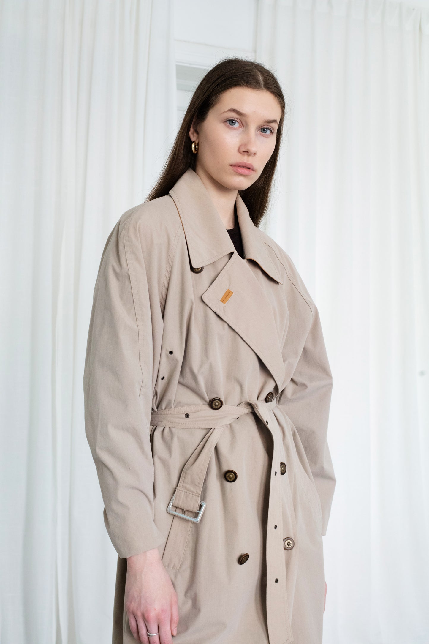 Vintage Beige Trench Coat