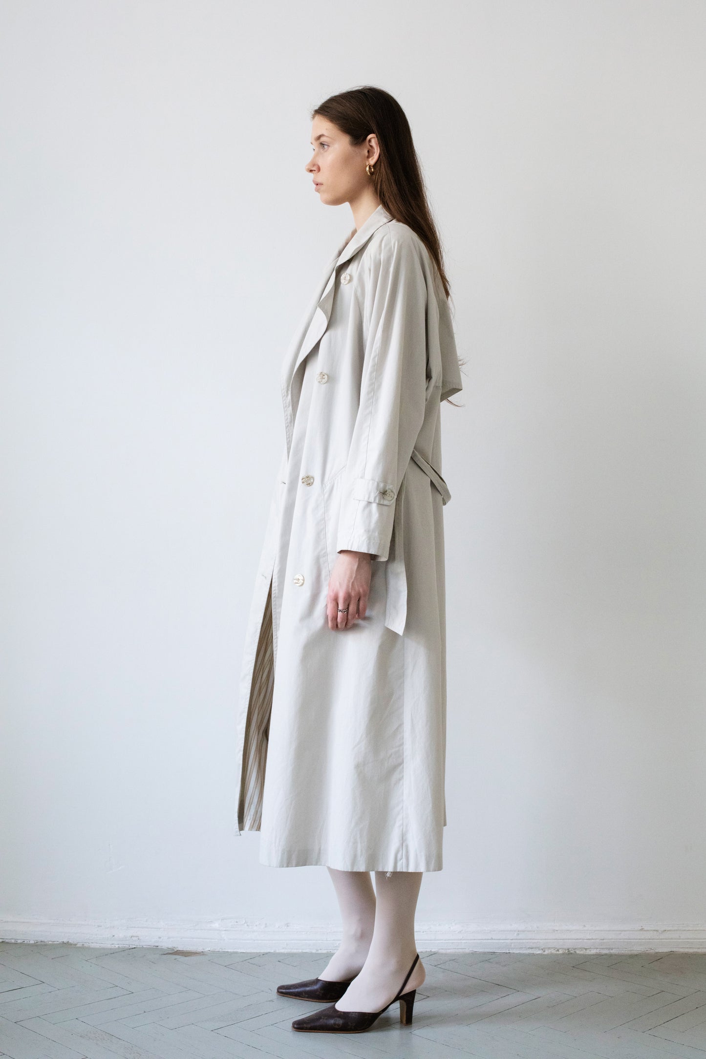 Vintage Beige Trench Coat