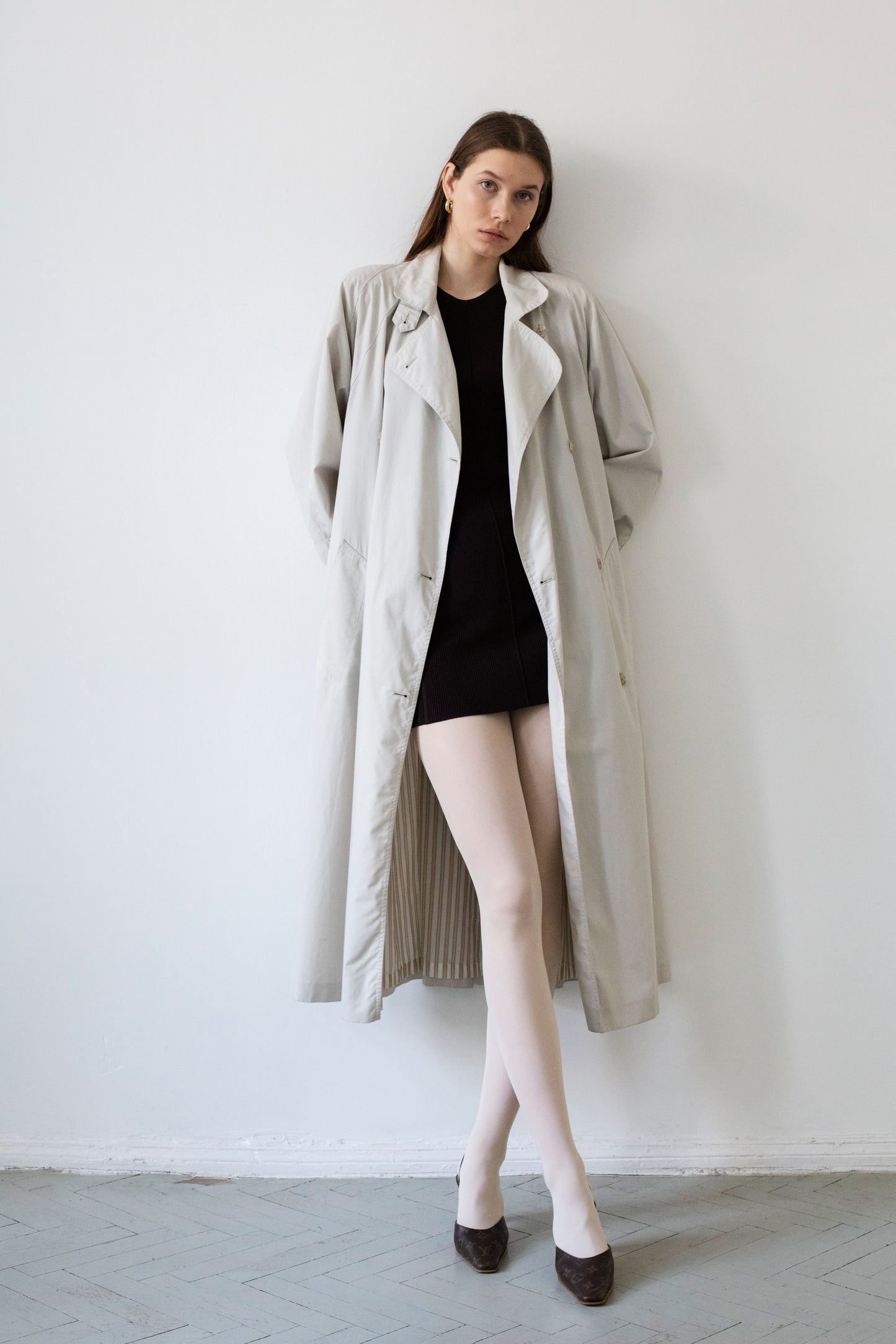 Vintage Beige Trench Coat