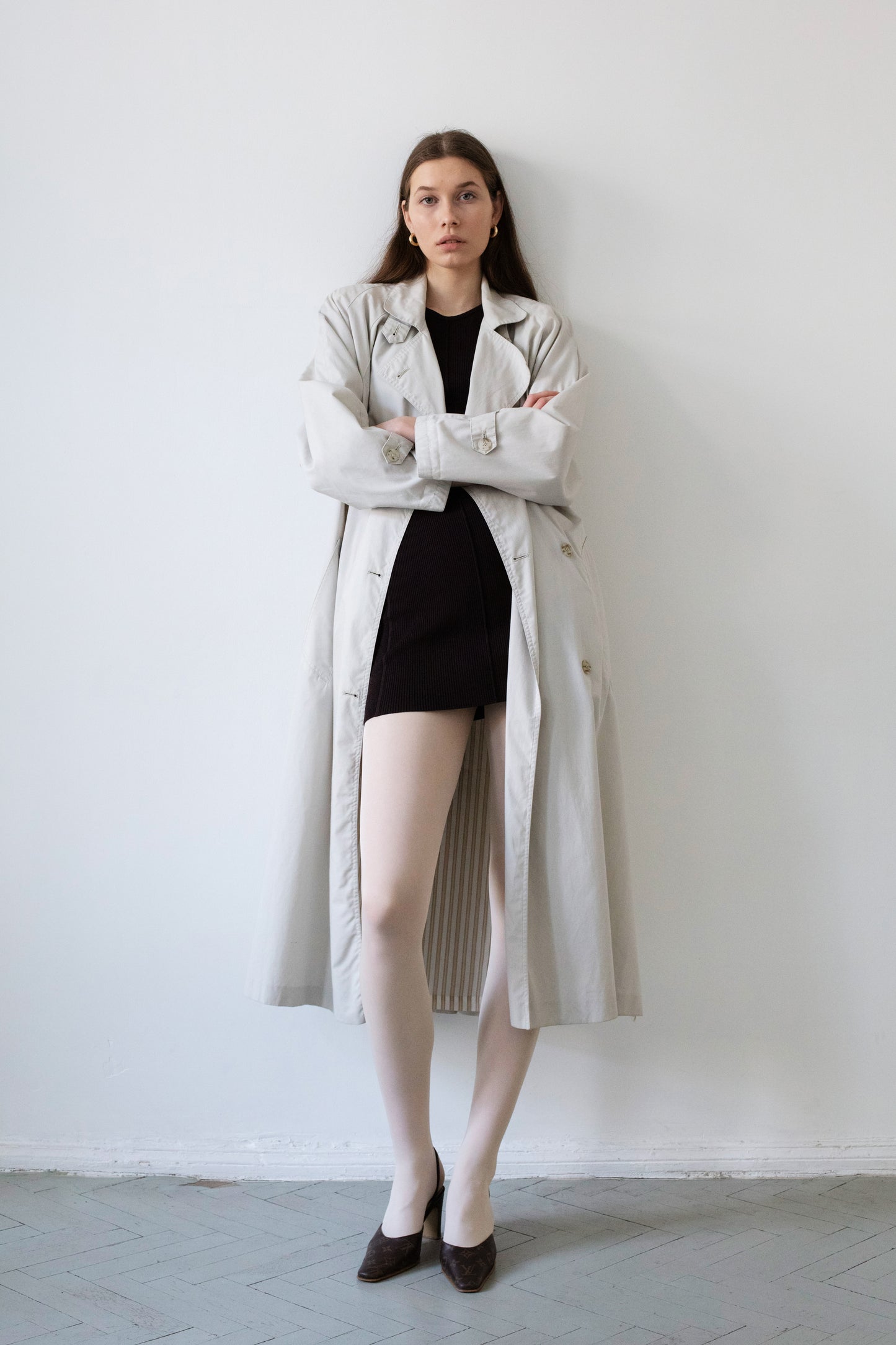 Vintage Beige Trench Coat