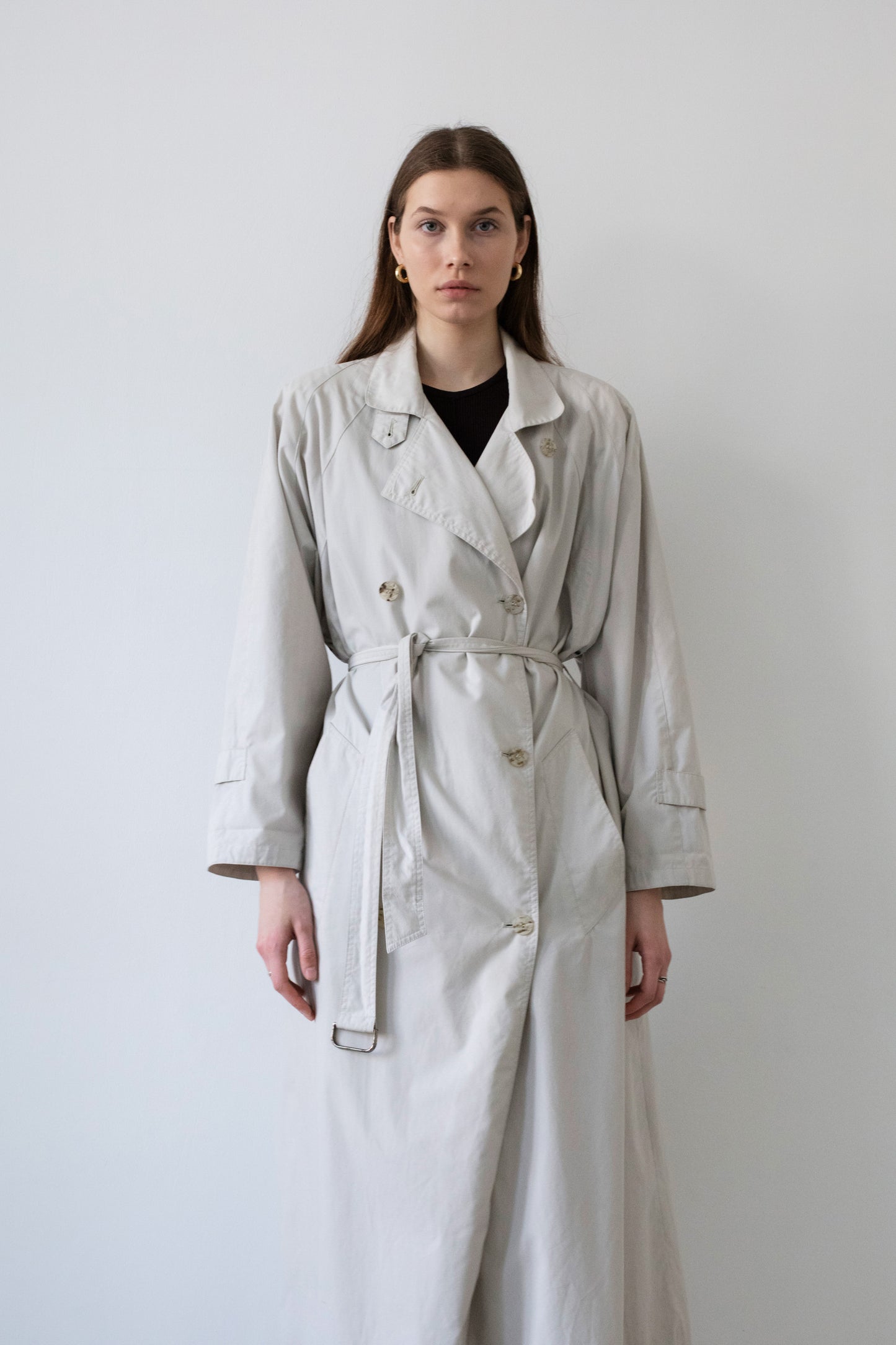Vintage Beige Trench Coat