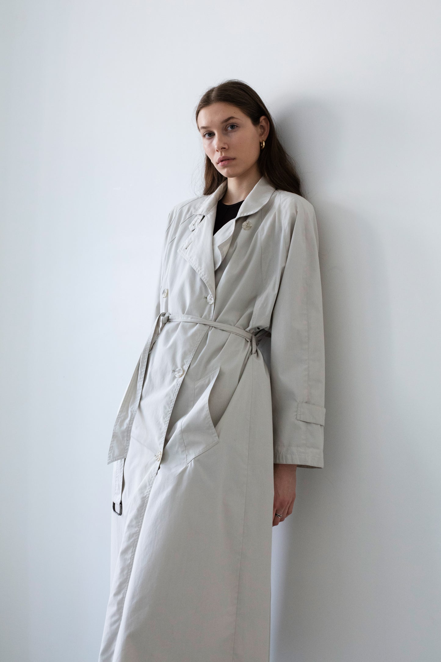 Vintage Beige Trench Coat