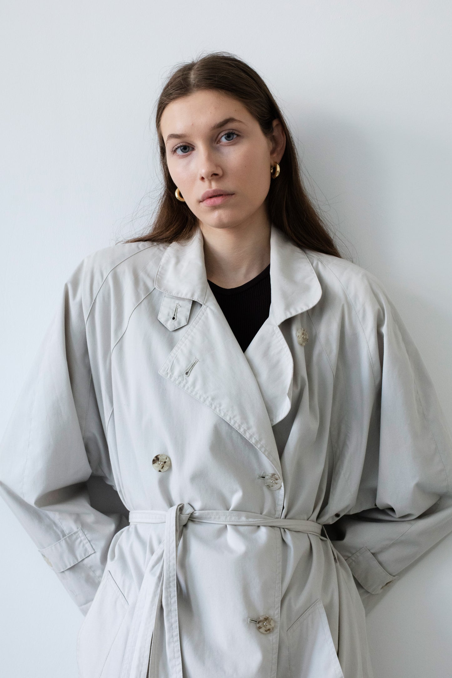 Vintage Beige Trench Coat