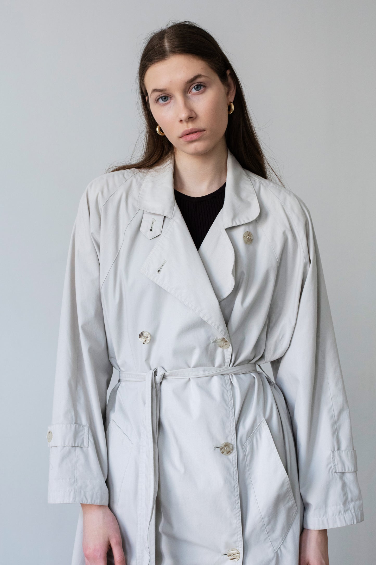 Vintage Beige Trench Coat