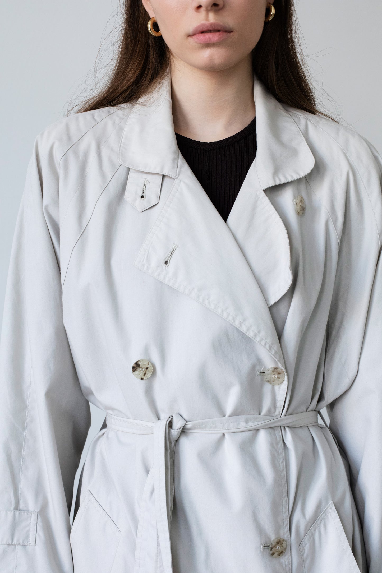 Vintage Beige Trench Coat