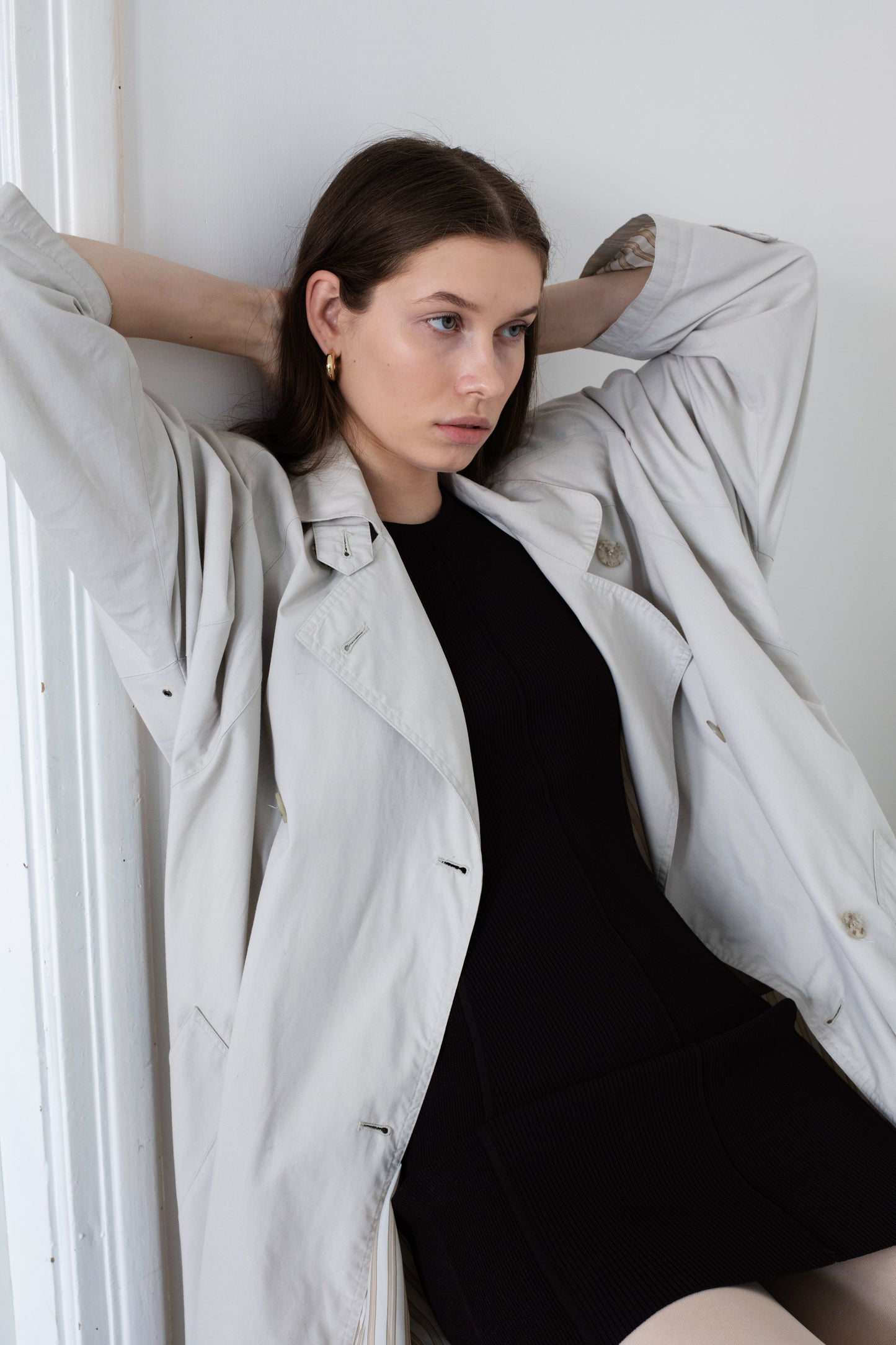 Vintage Beige Trench Coat