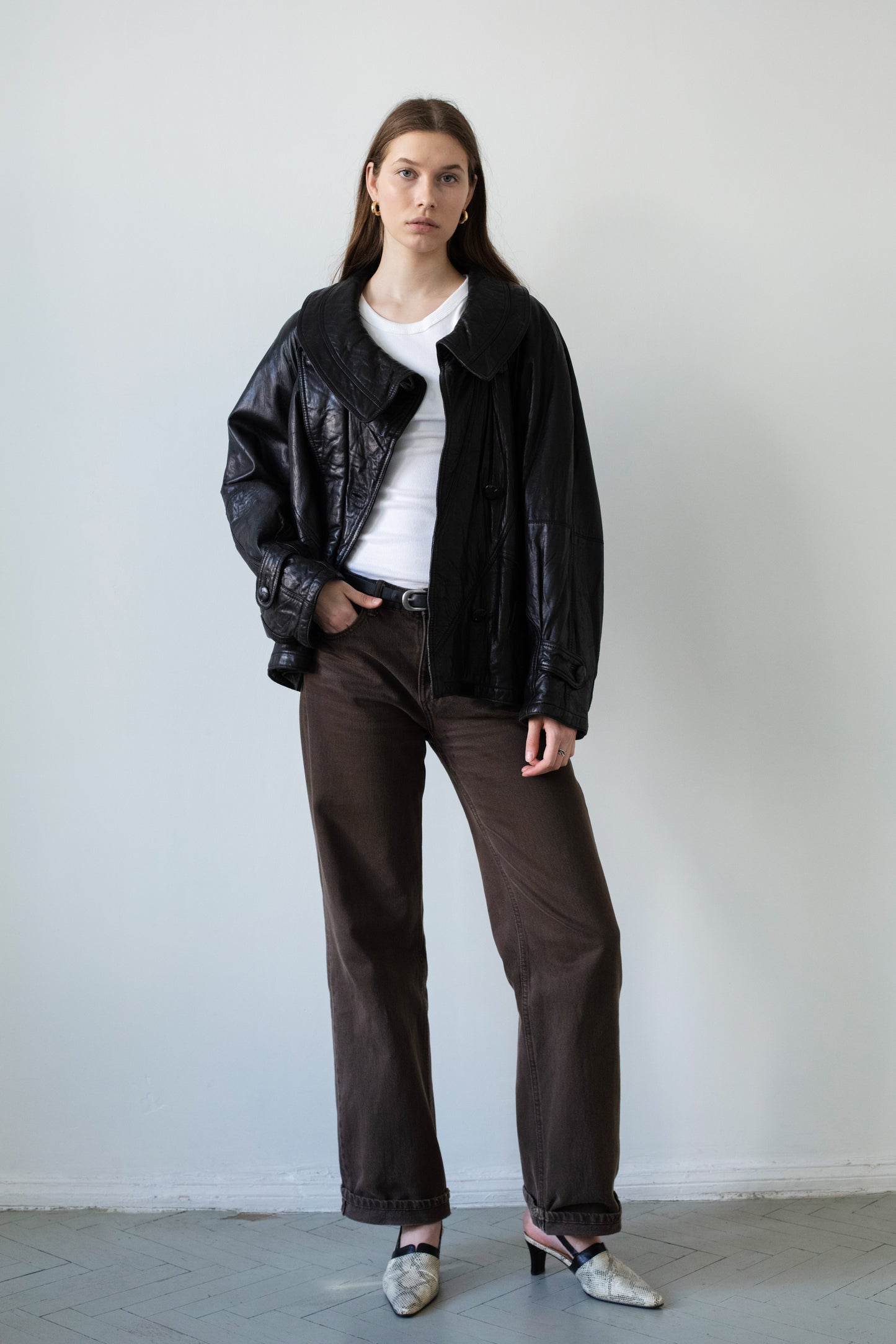 Vintage Black Leather Jacket