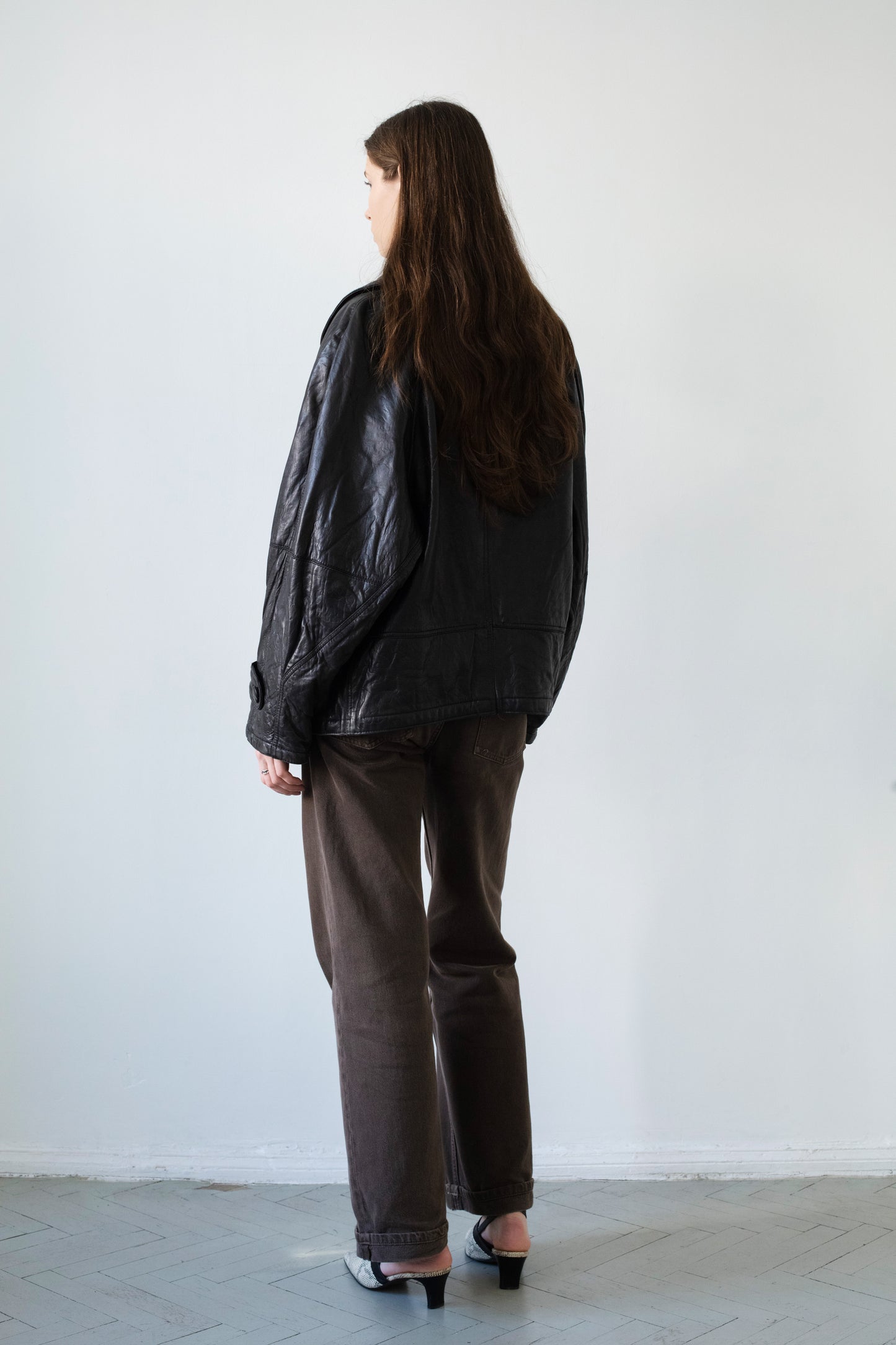 Vintage Black Leather Jacket