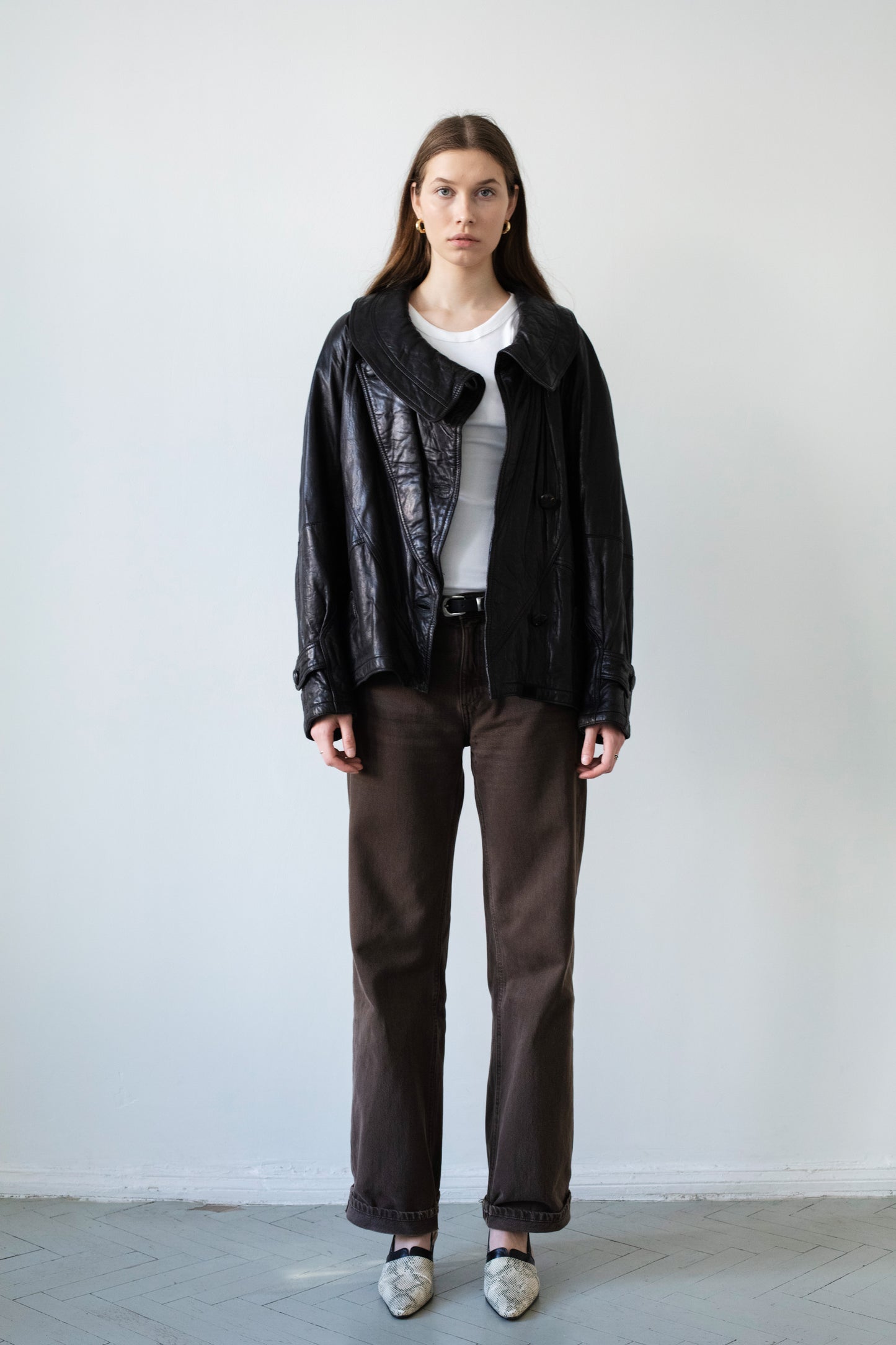 Vintage Black Leather Jacket