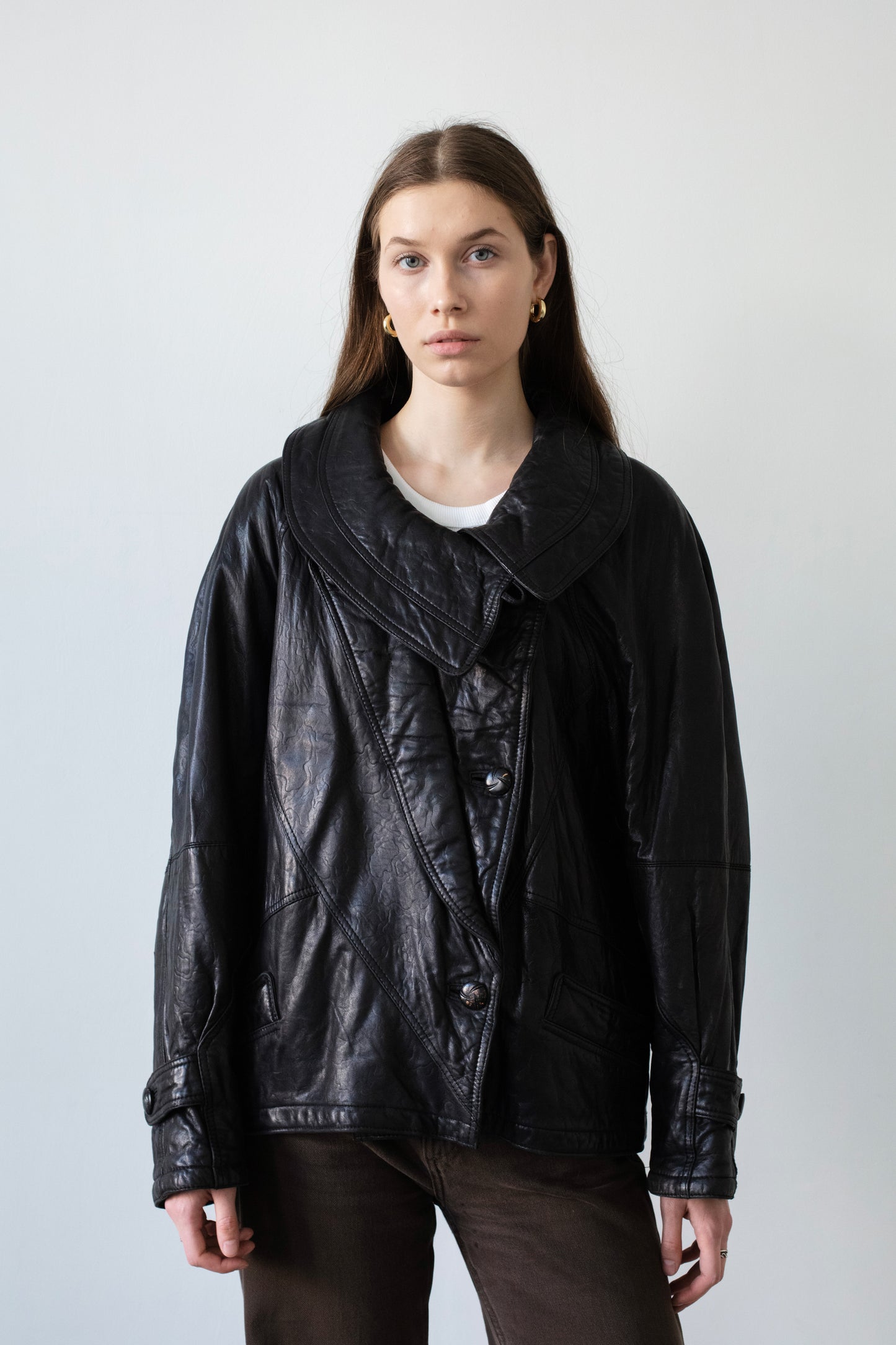 Vintage Black Leather Jacket