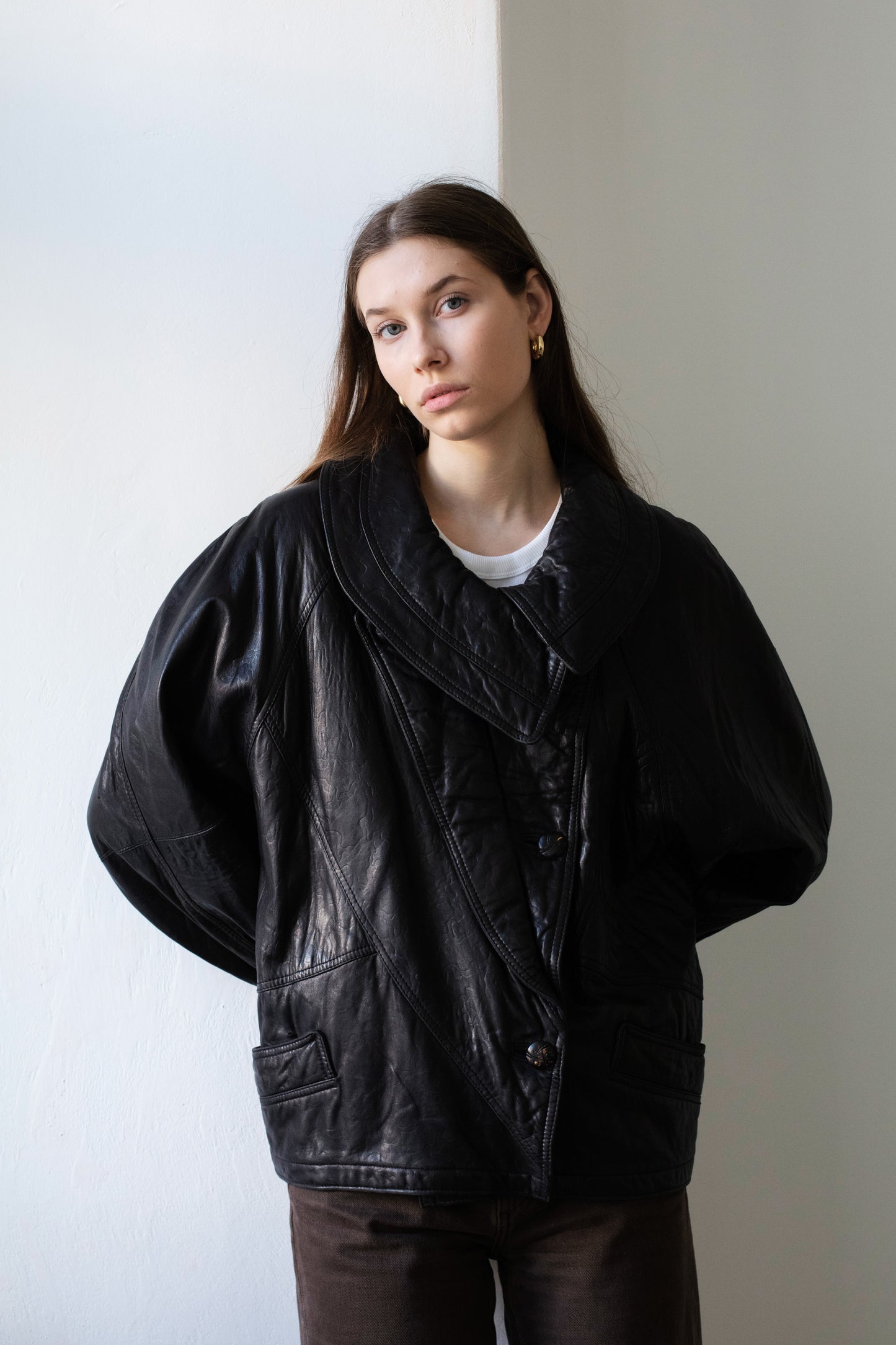 Vintage Black Leather Jacket
