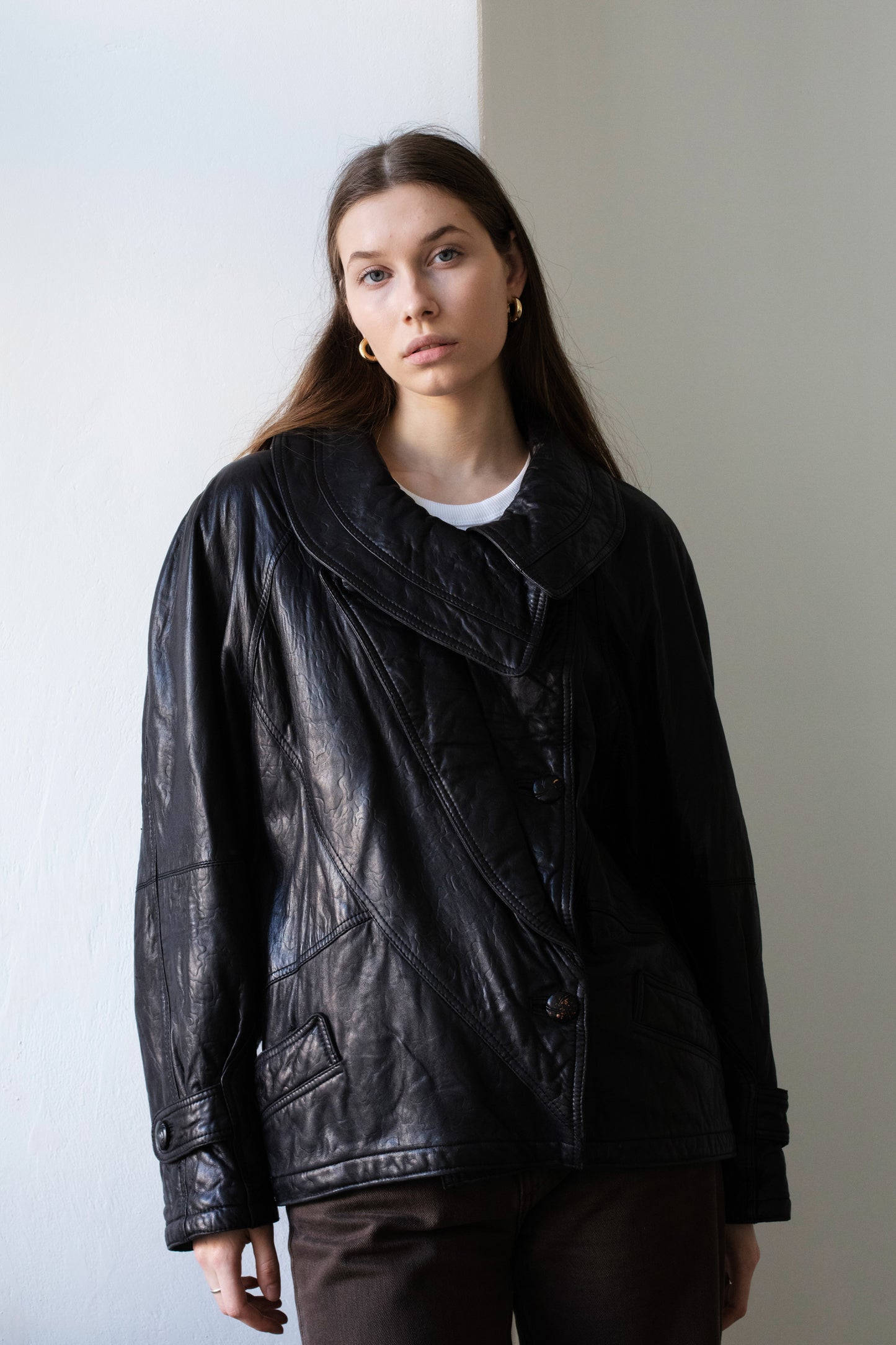 Vintage Black Leather Jacket