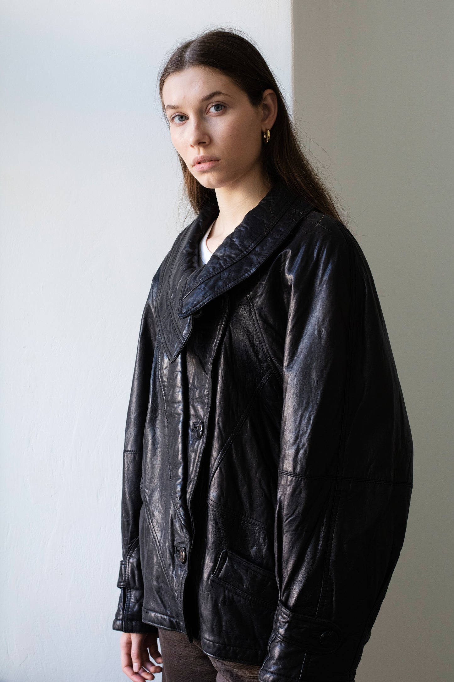 Vintage Black Leather Jacket