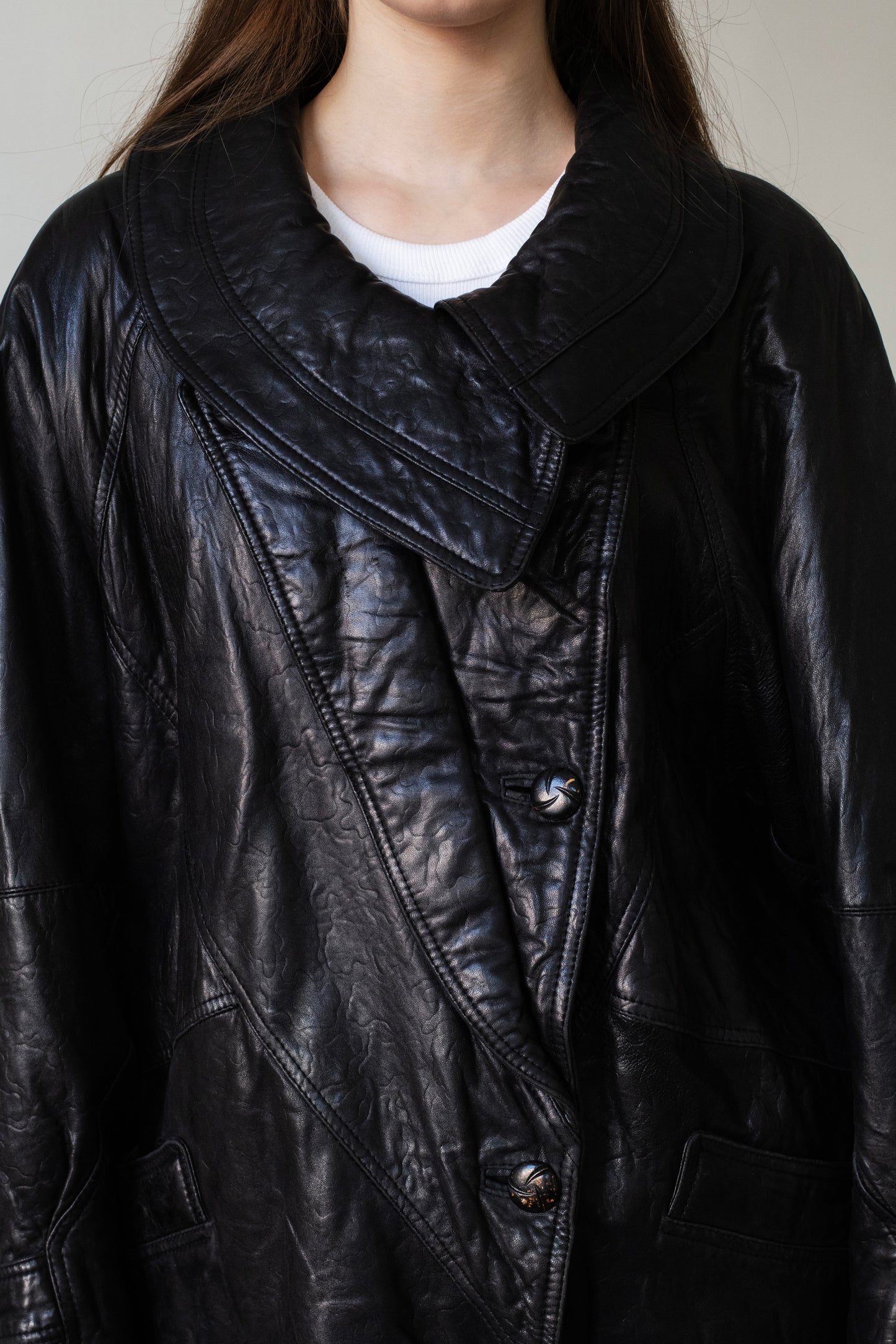 Vintage Black Leather Jacket