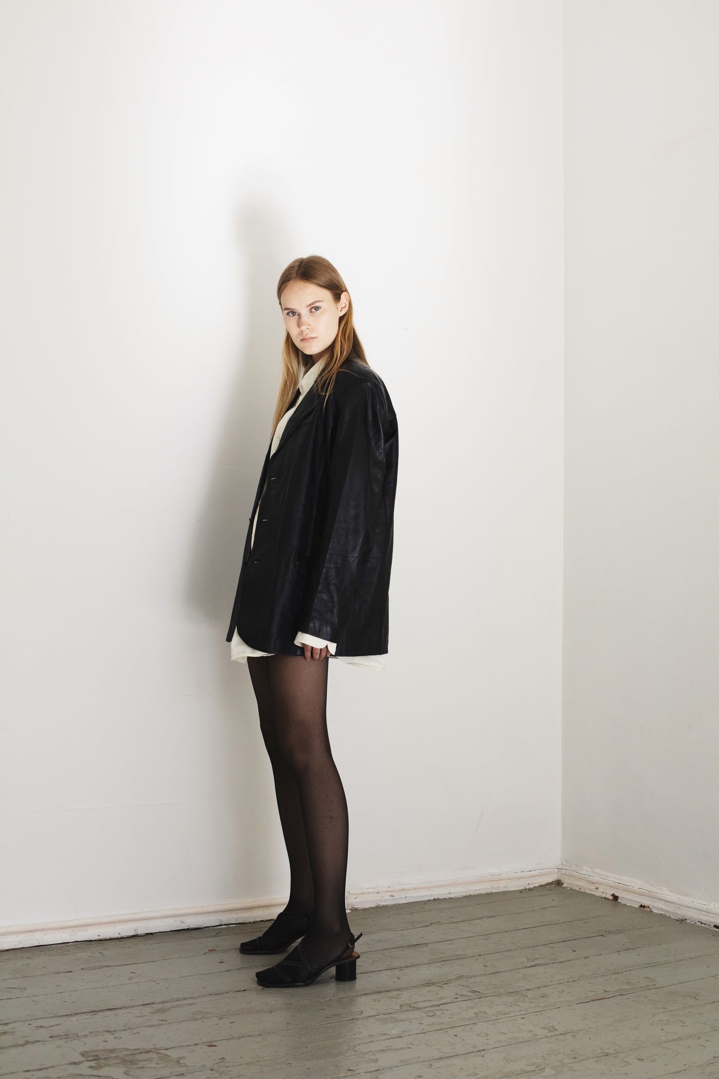 Vintage Black Leather Jacket