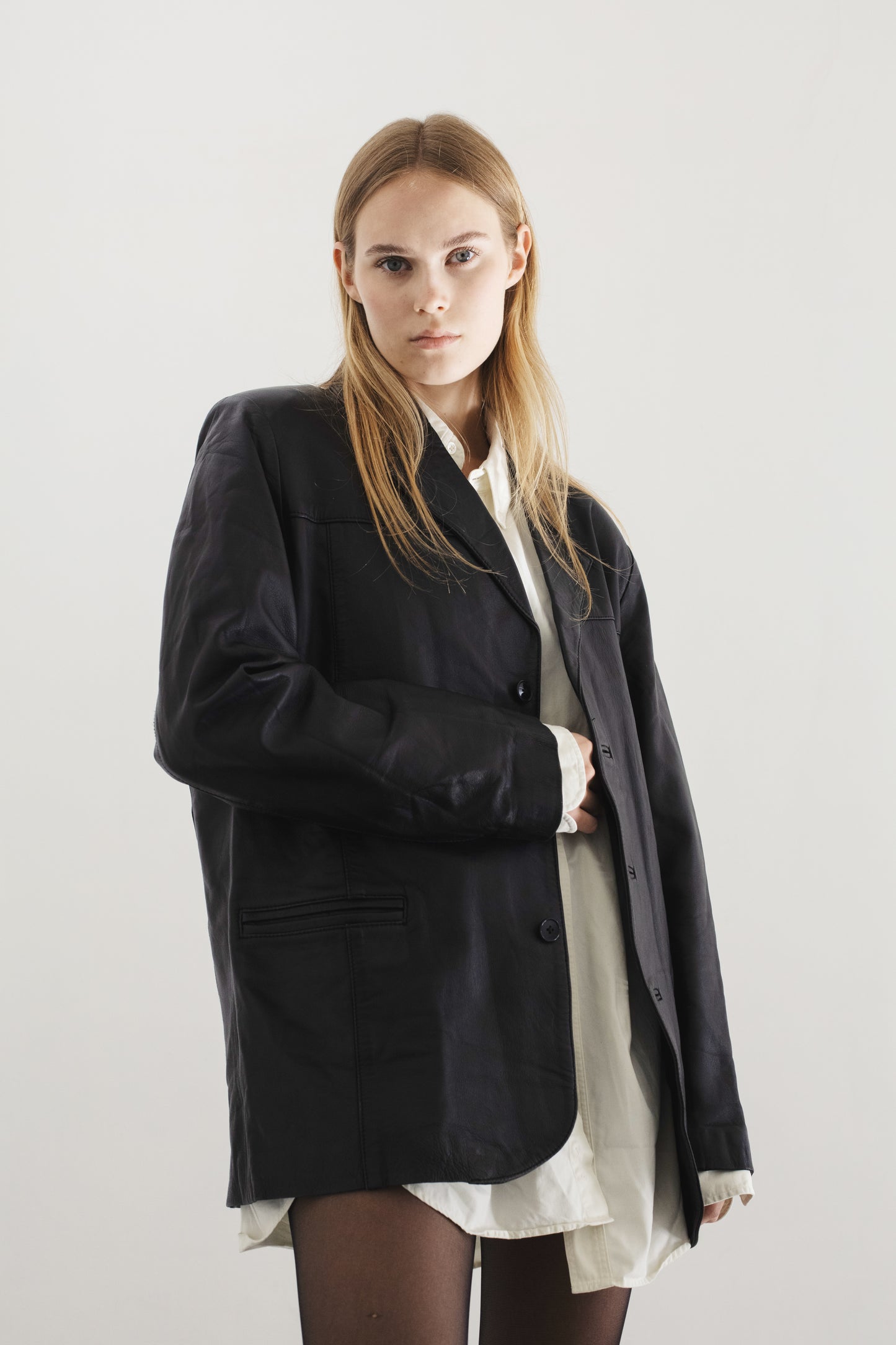 Vintage Black Leather Jacket