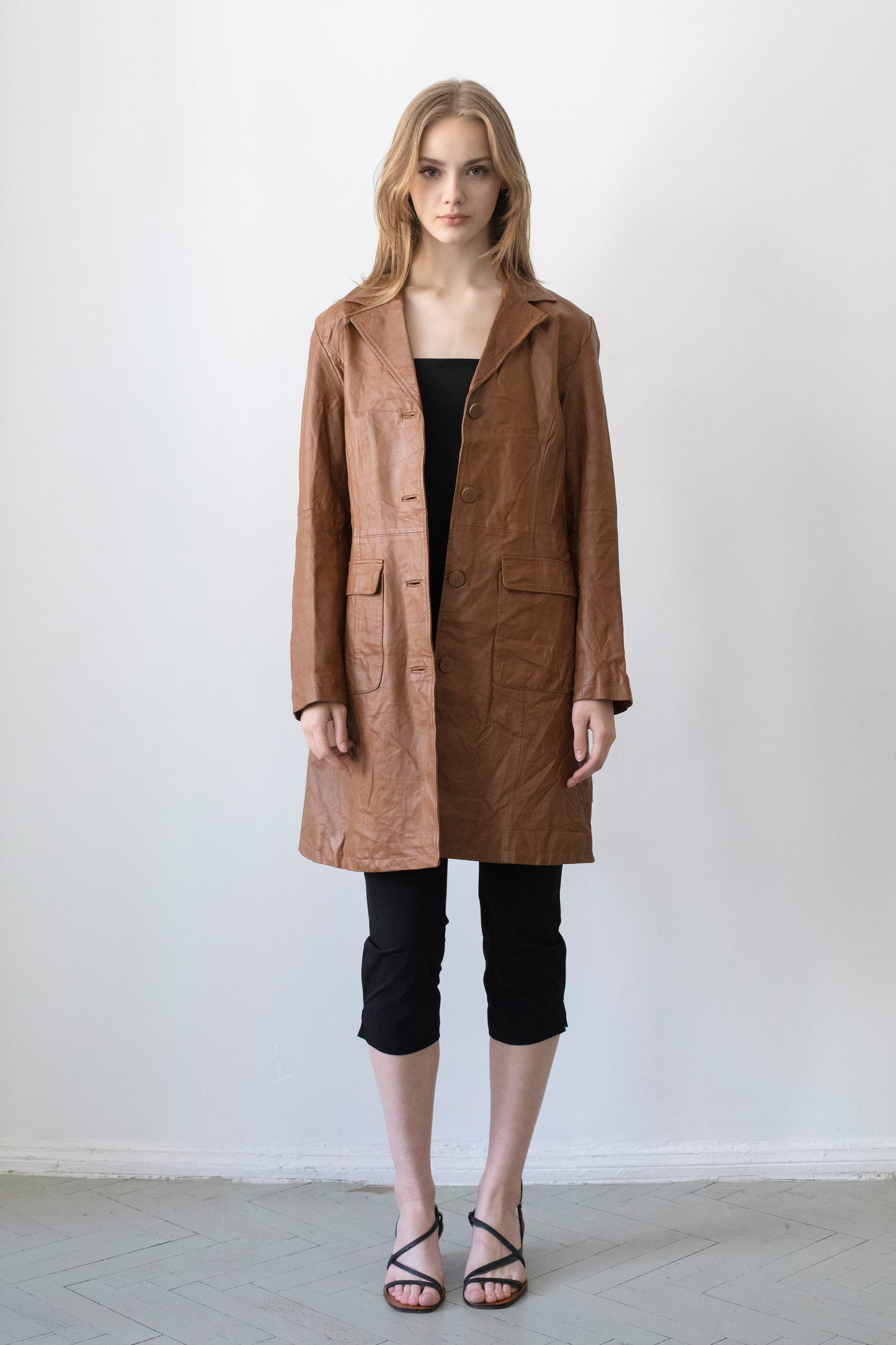 Vintage Brown Leather Jacket