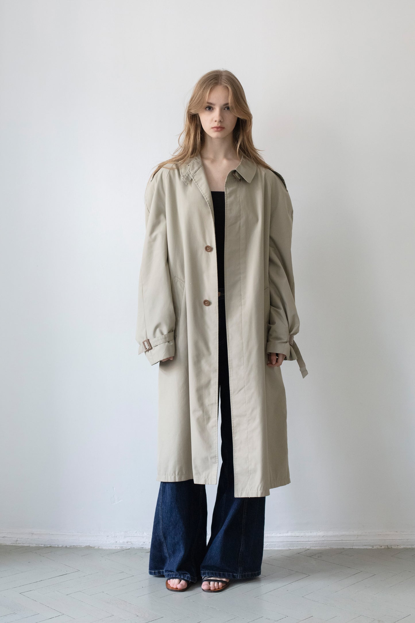 Vintage Beige Trench Coat