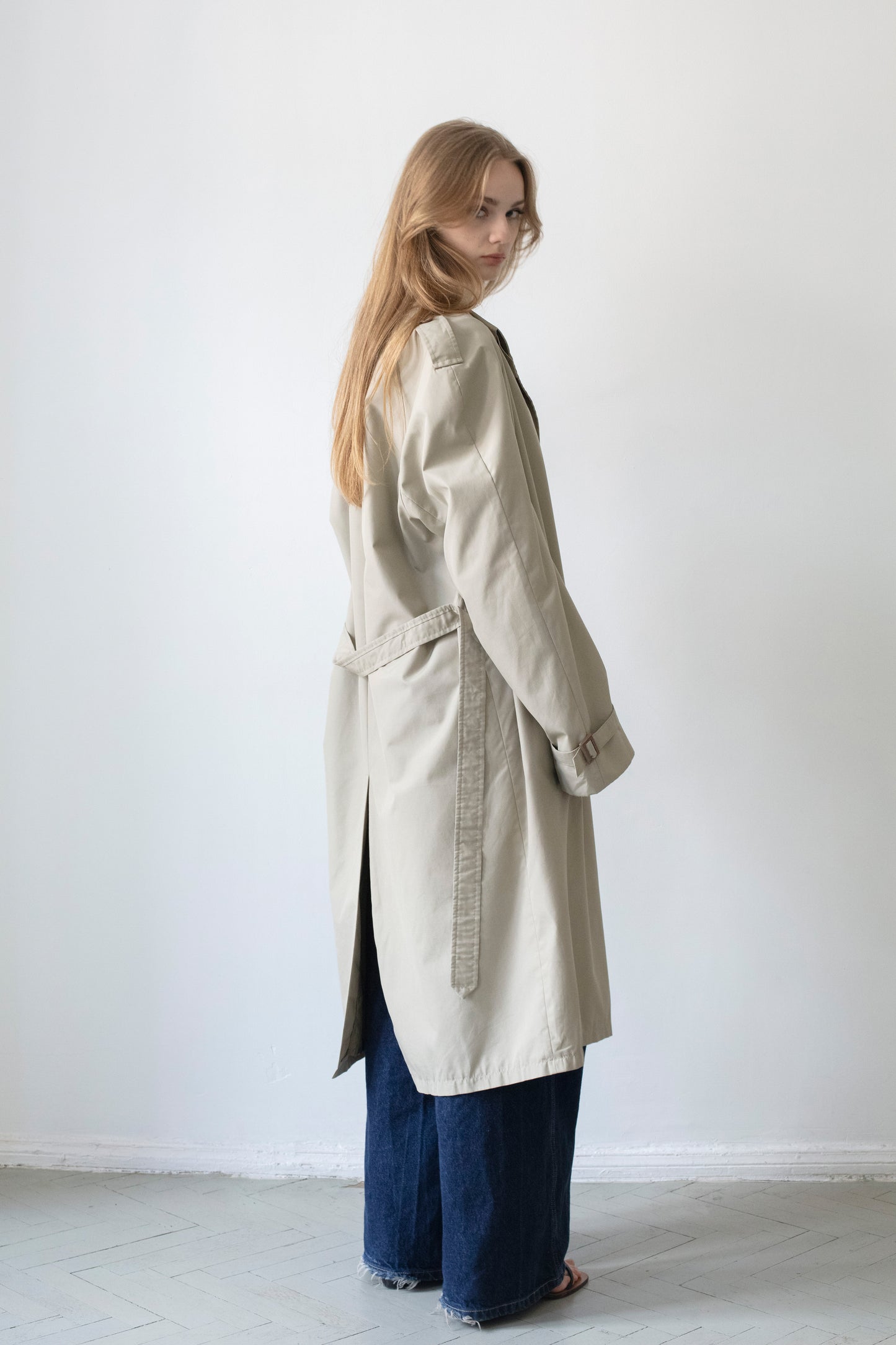 Vintage Beige Trench Coat