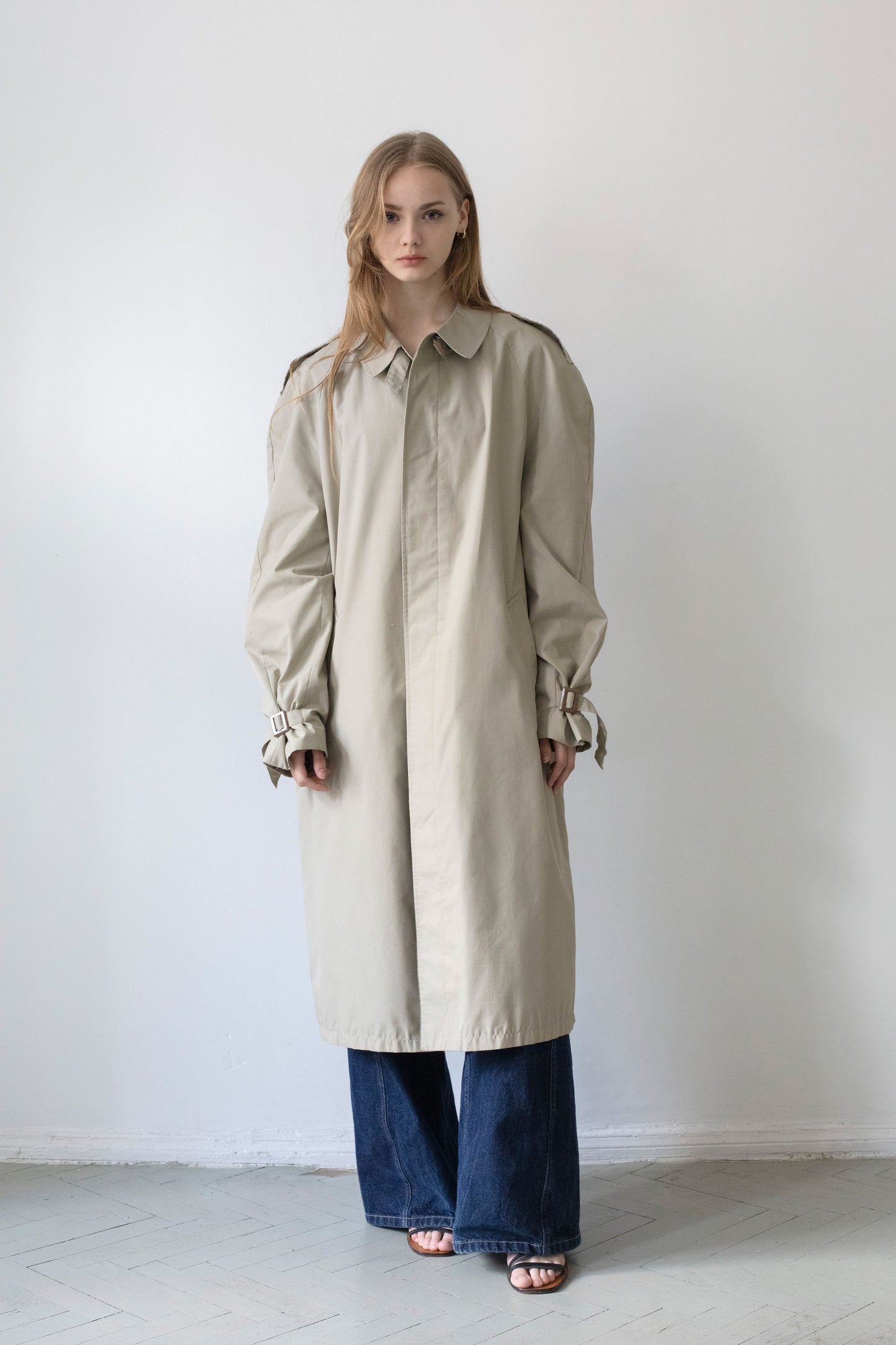 Vintage Beige Trench Coat