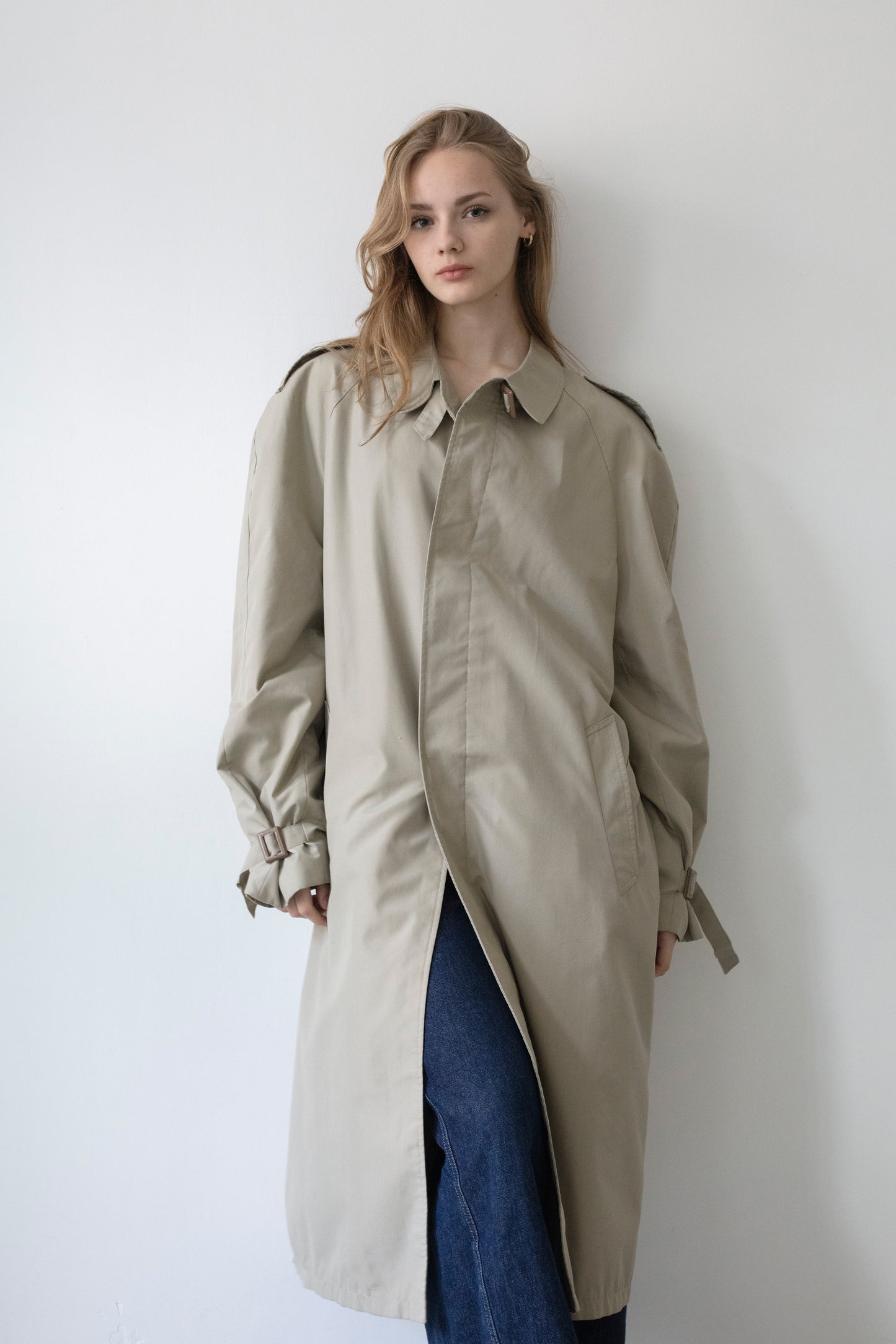 Vintage Beige Trench Coat