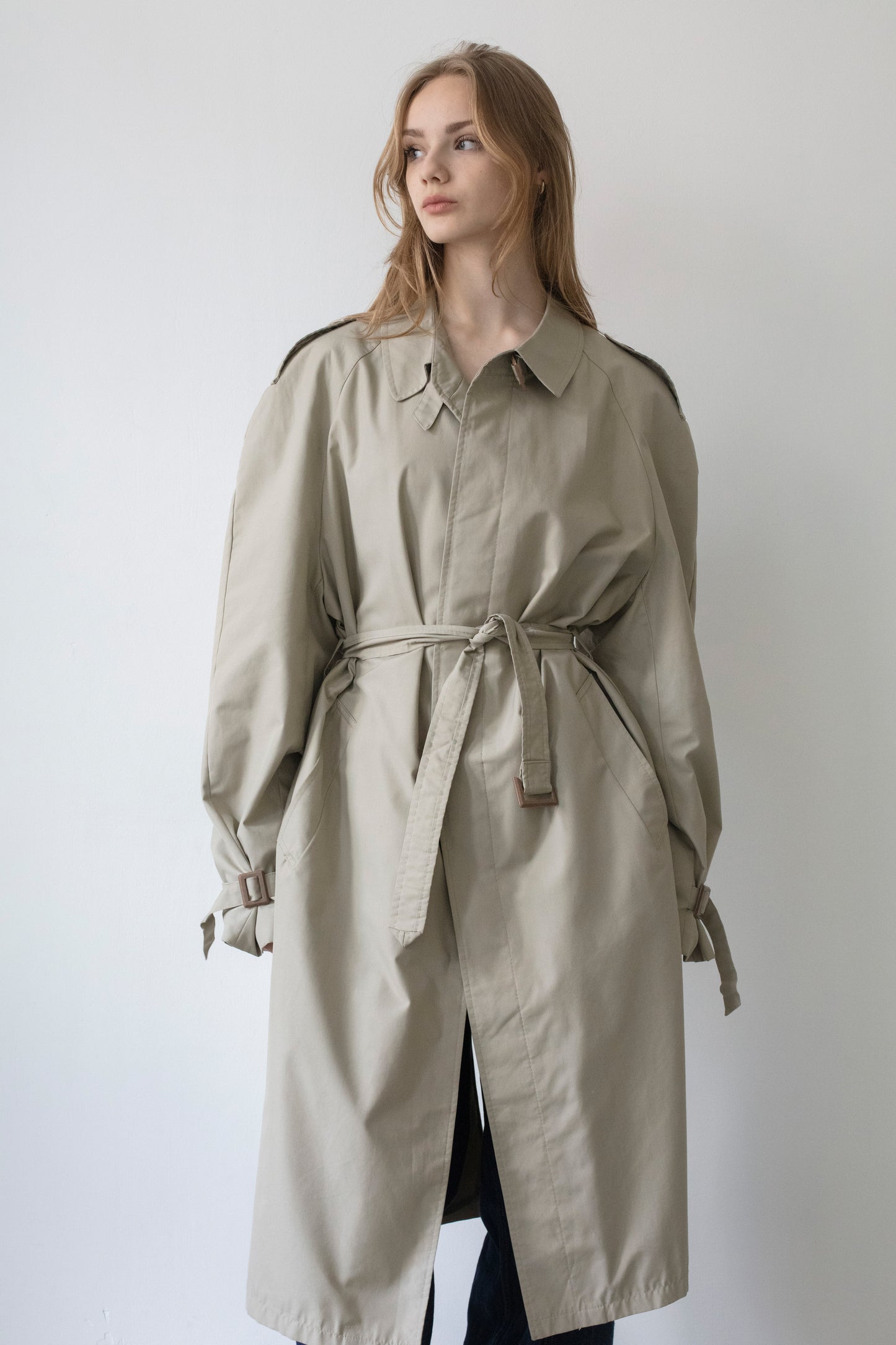 Vintage Beige Trench Coat