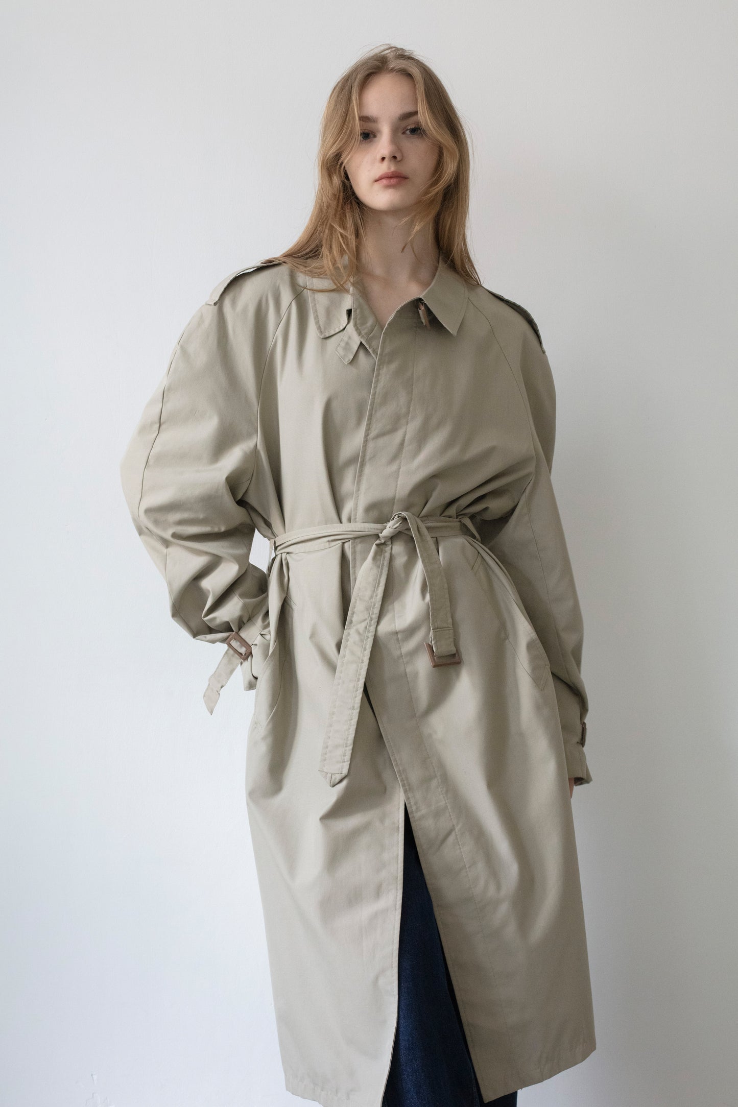 Vintage Beige Trench Coat