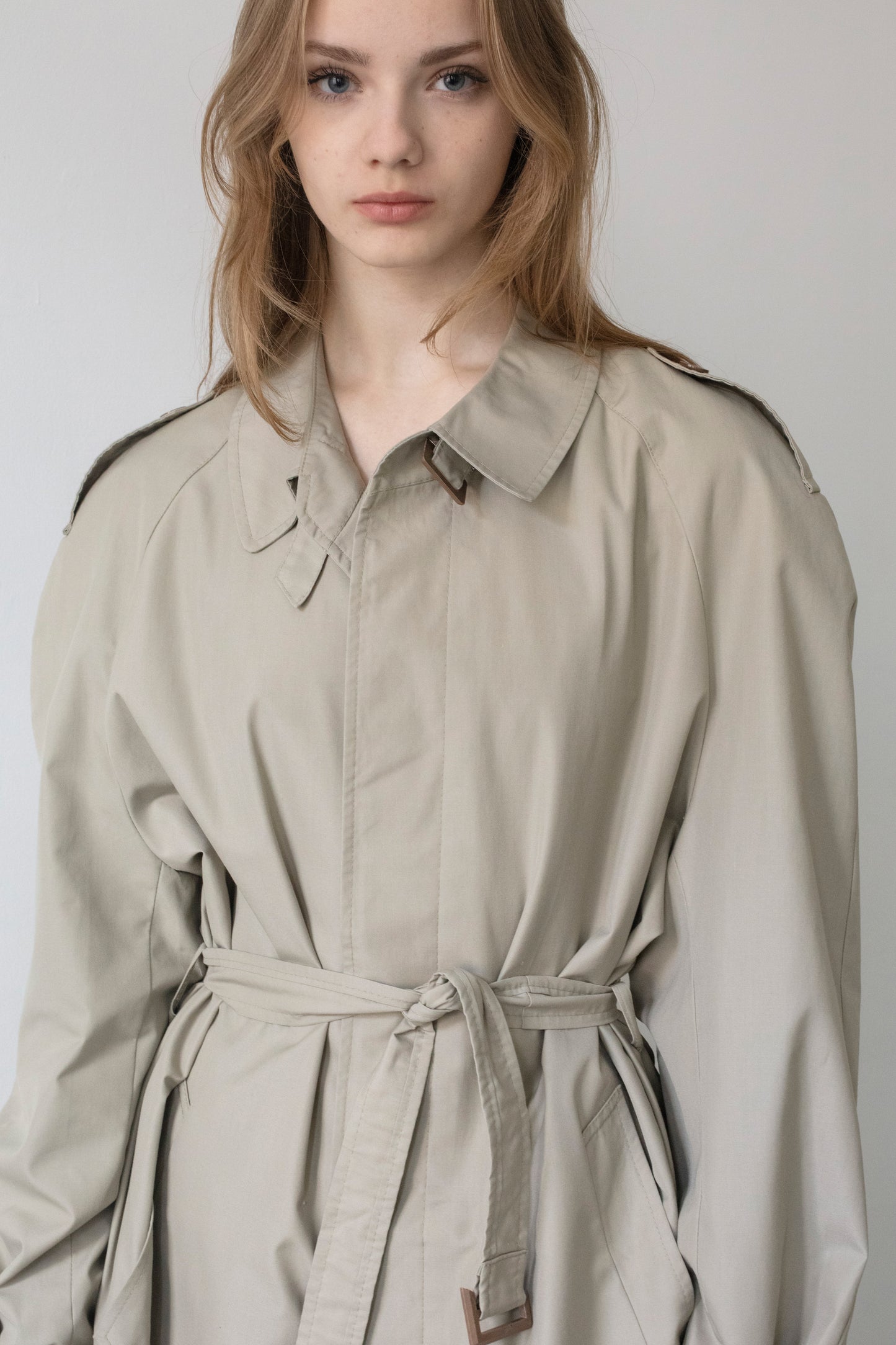 Vintage Beige Trench Coat