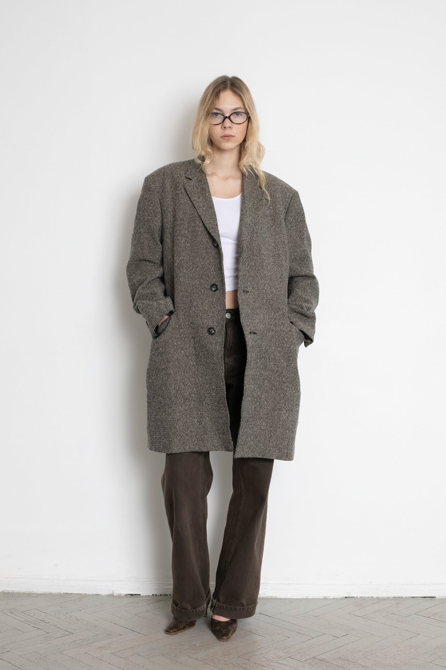 Vintage Brown Wool Coat