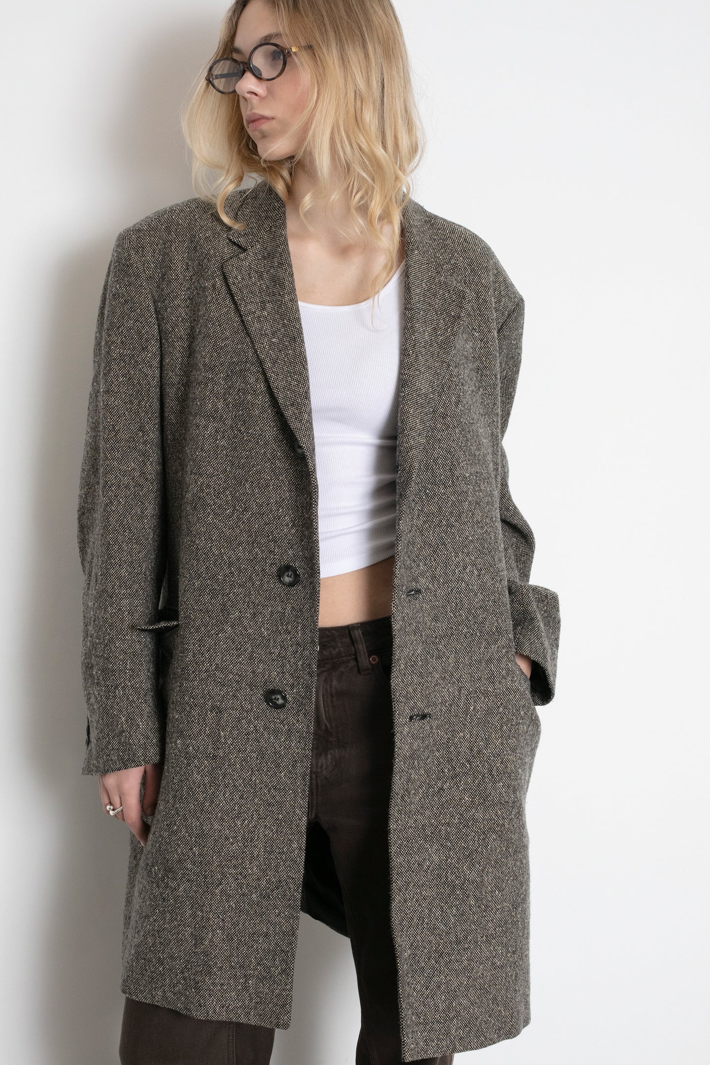 Vintage Brown Wool Coat