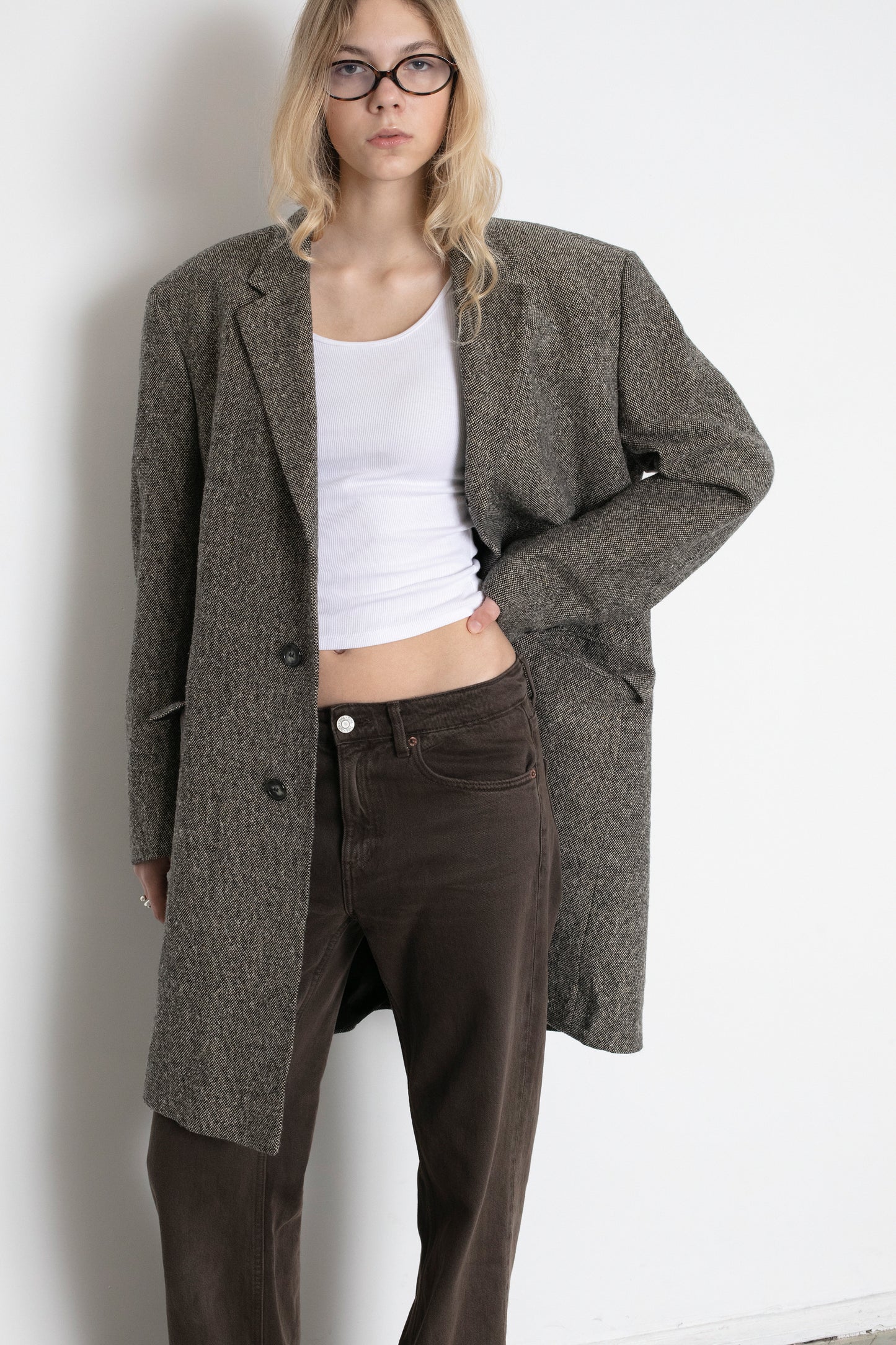Vintage Brown Wool Coat