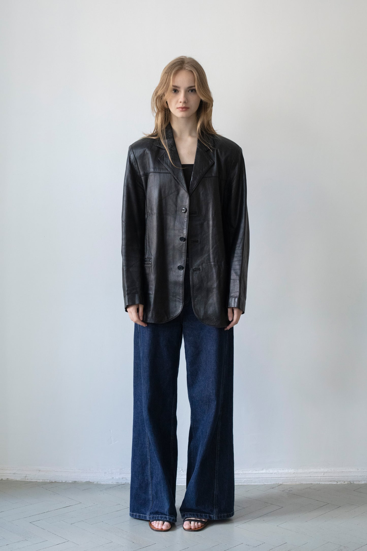 Vintage Black Leather Jacket