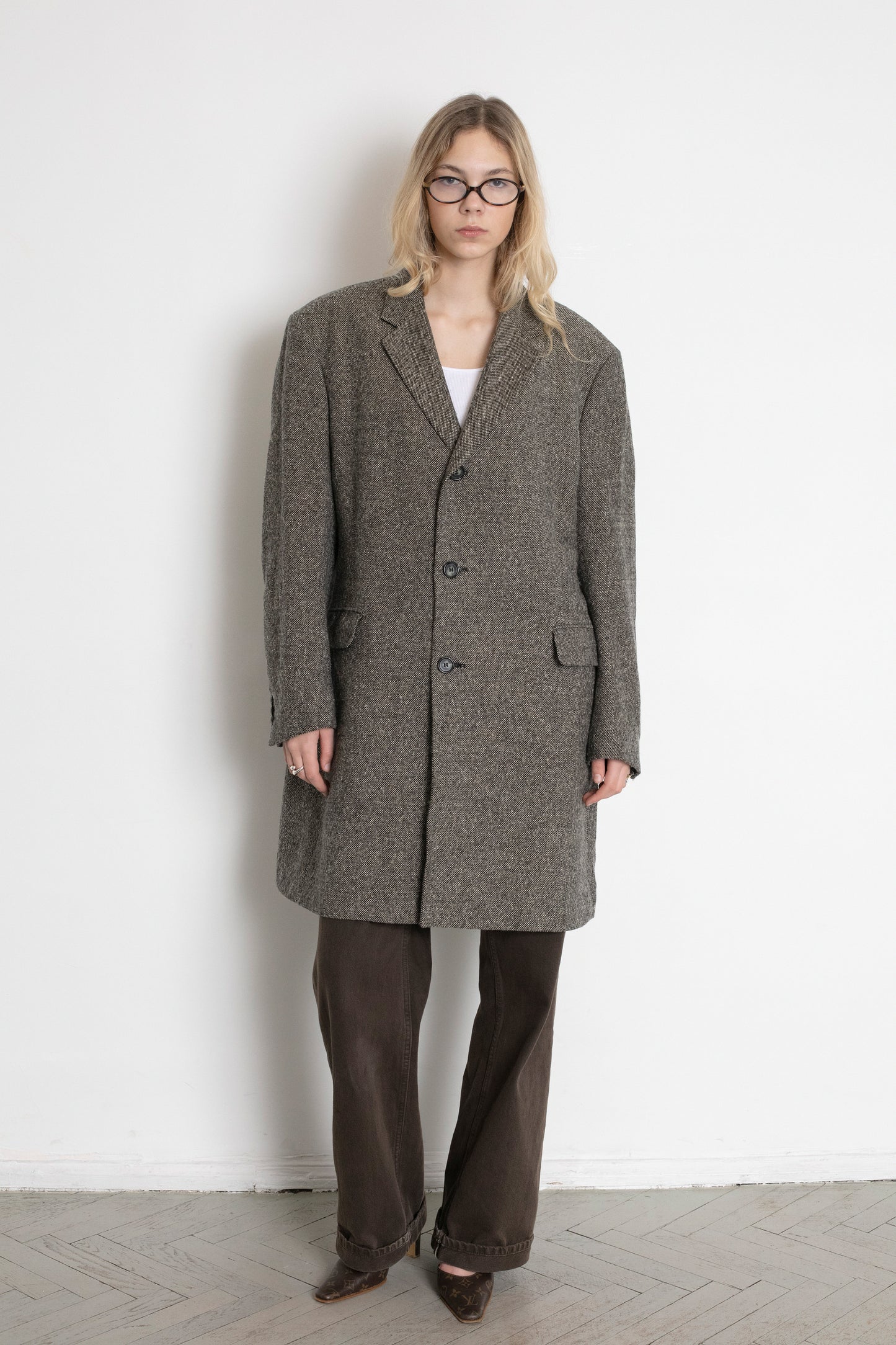 Vintage Brown Wool Coat