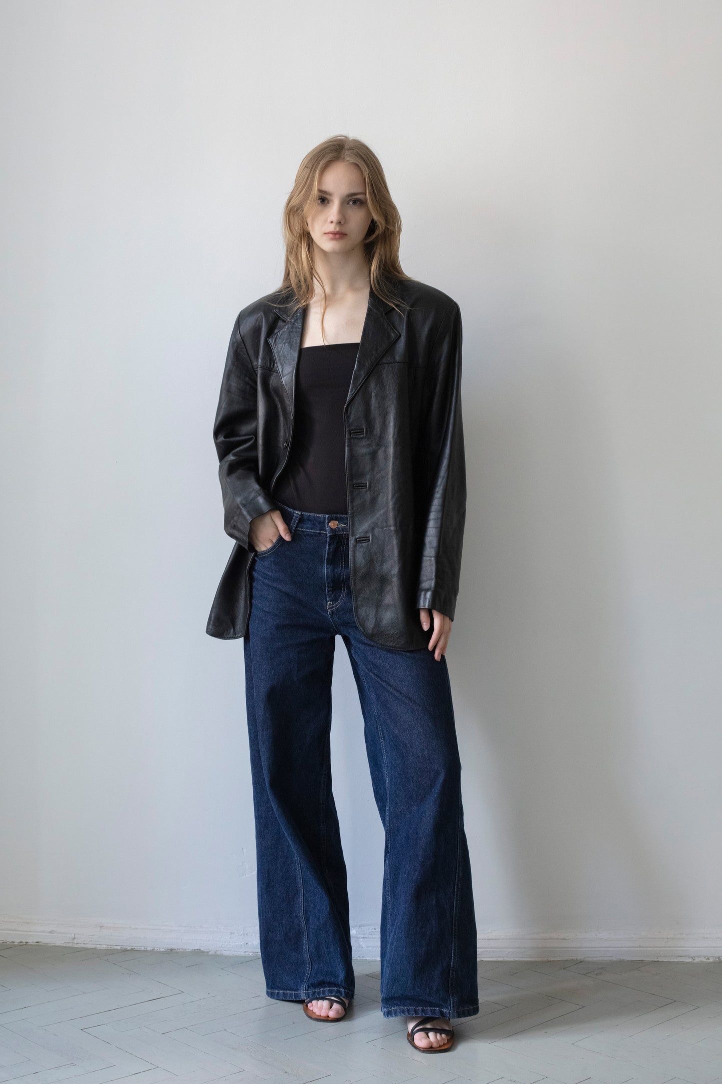Vintage Black Leather Jacket