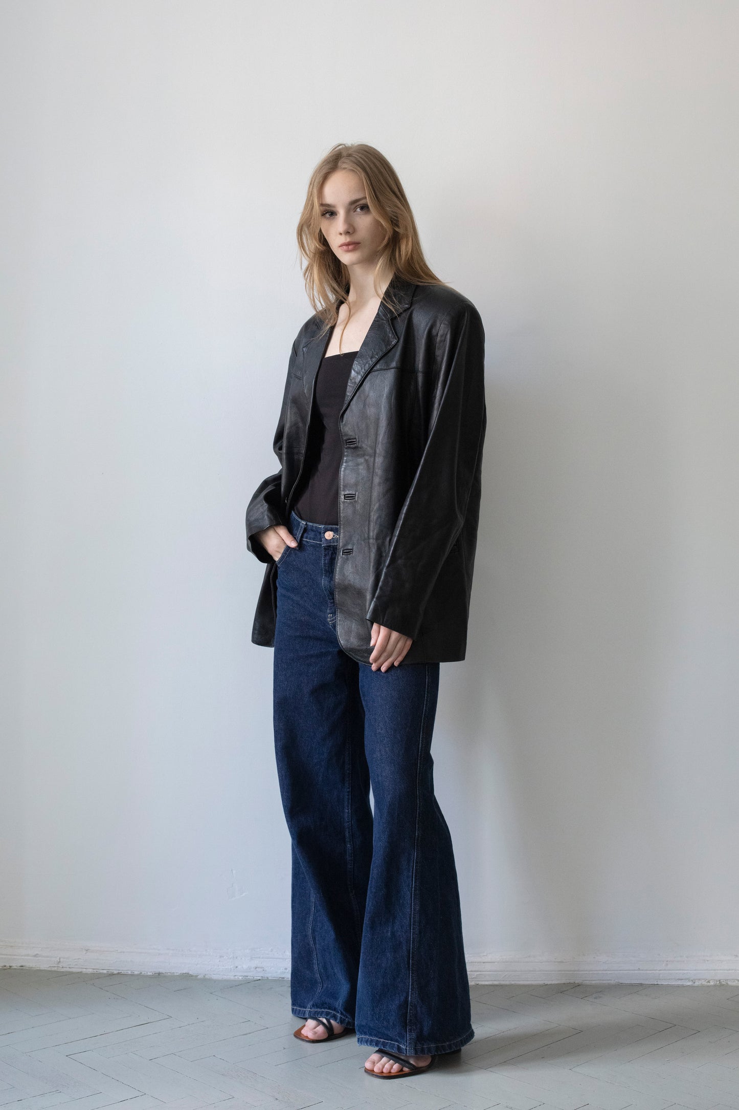 Vintage Black Leather Jacket