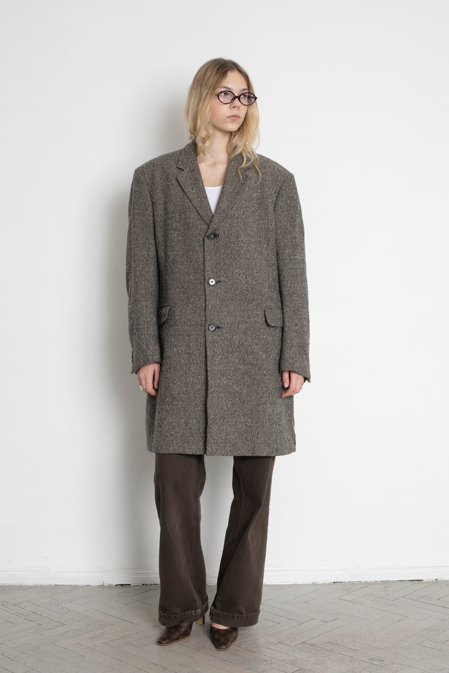 Vintage Brown Wool Coat