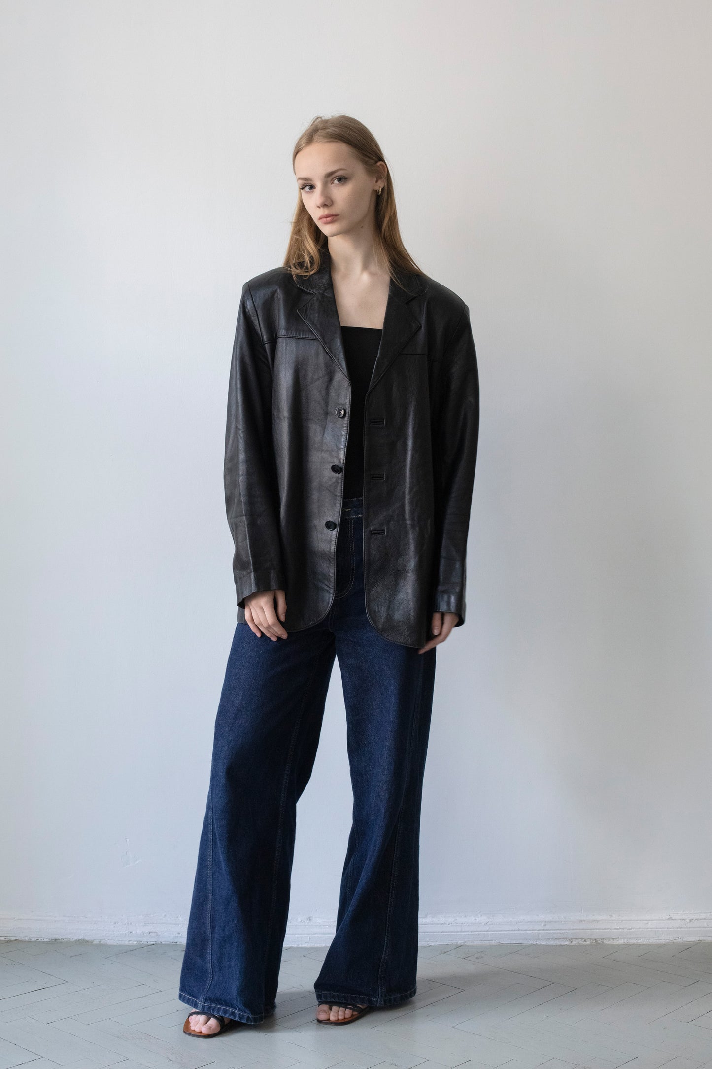 Vintage Black Leather Jacket