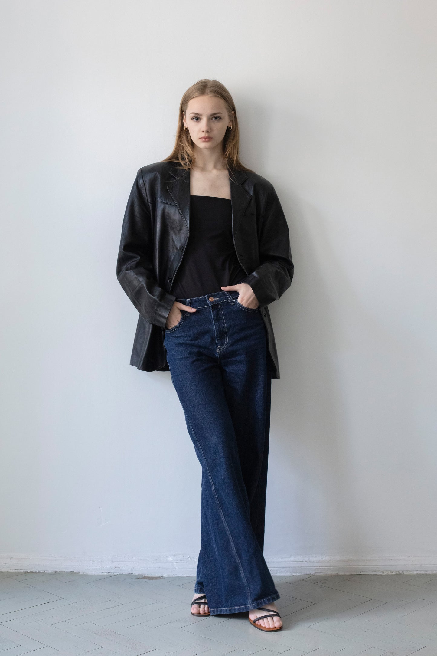 Vintage Black Leather Jacket