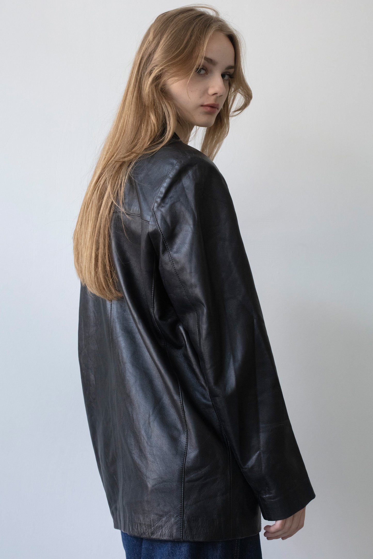 Vintage Black Leather Jacket