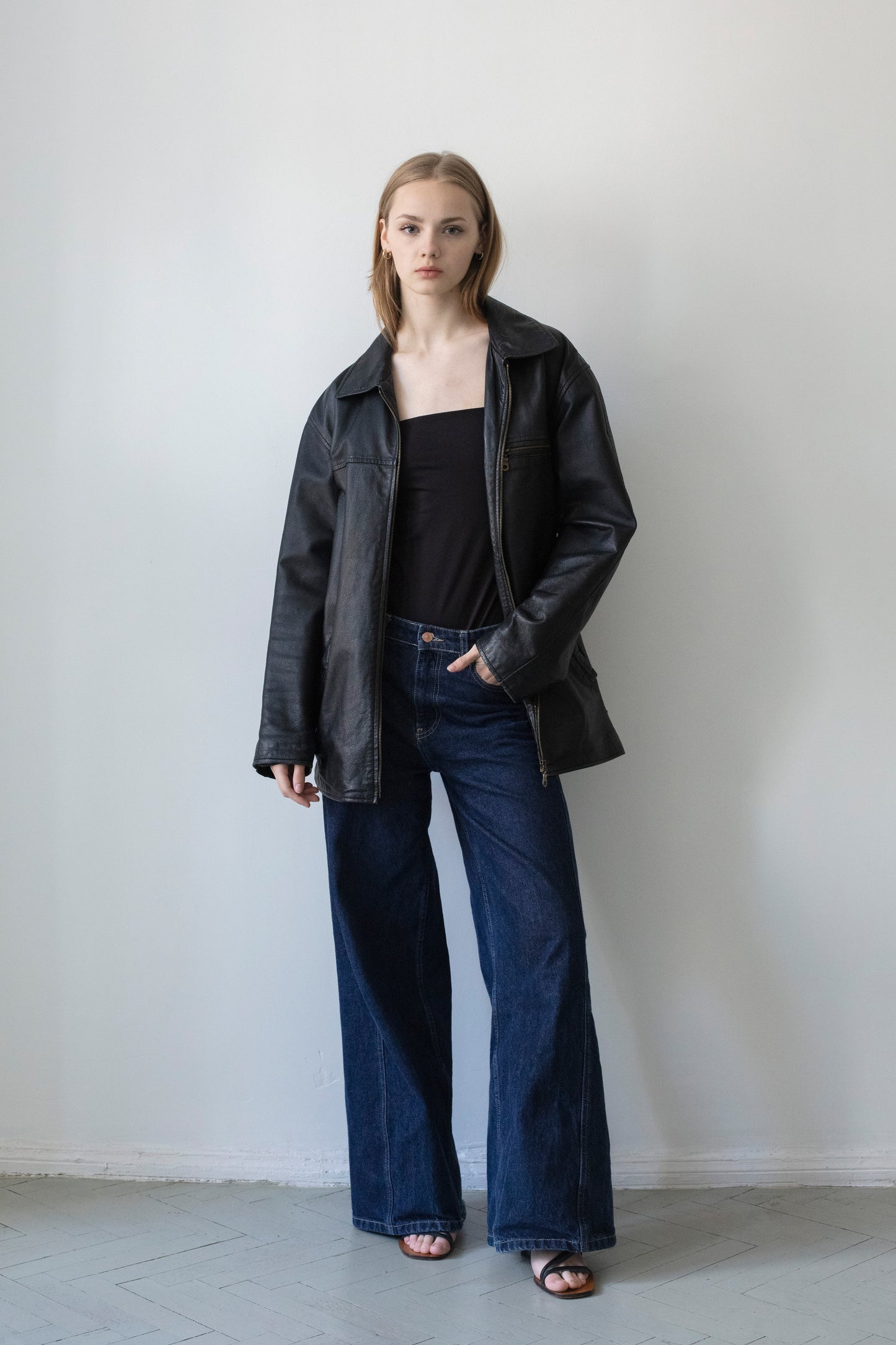 Vintage Black Leather Jacket