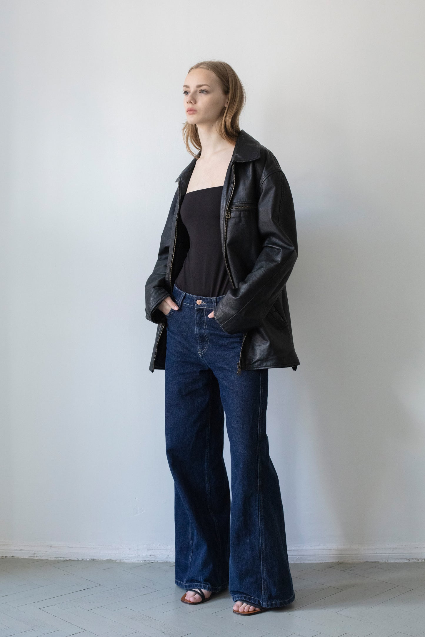 Vintage Black Leather Jacket