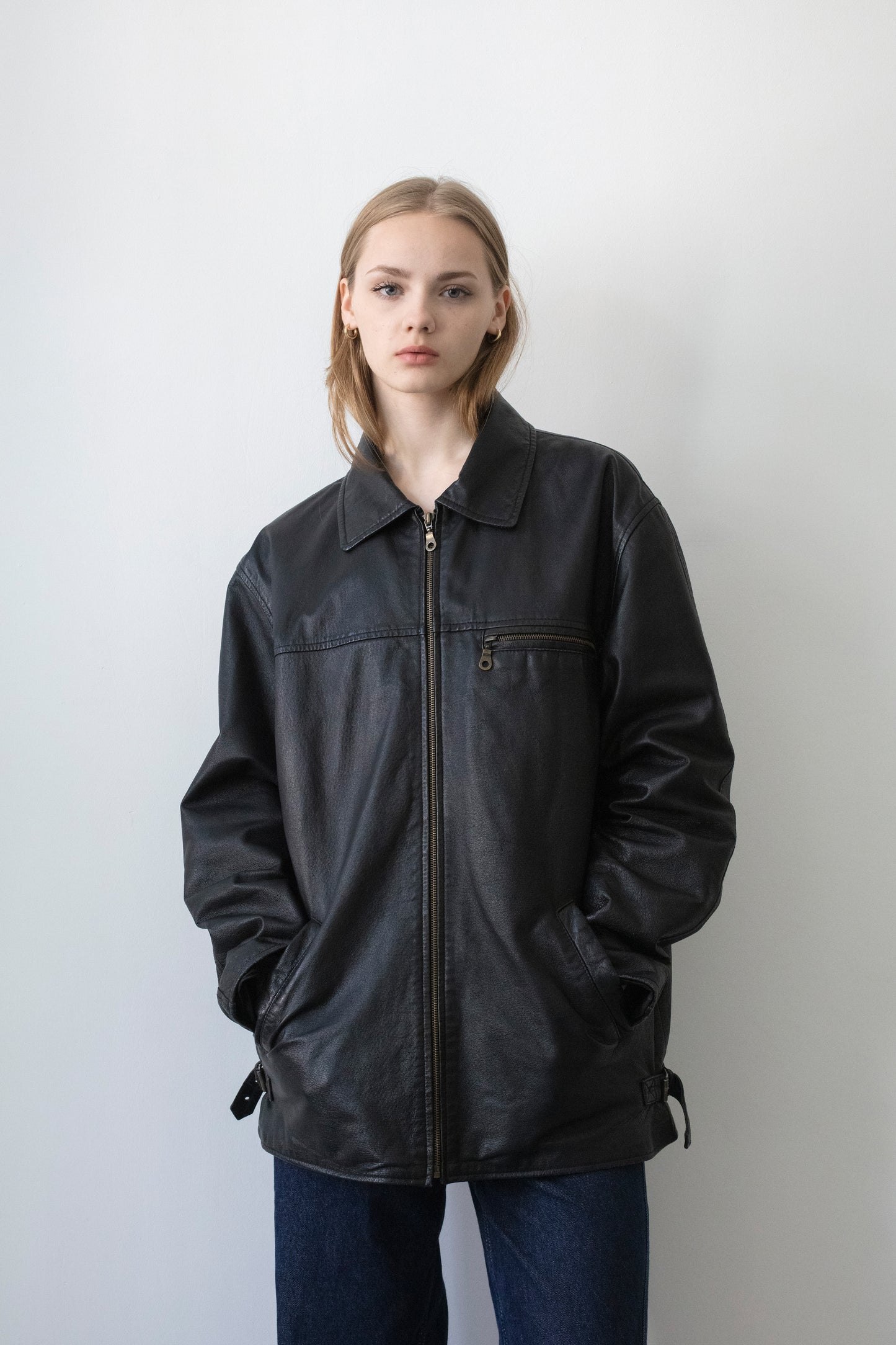 Vintage Black Leather Jacket